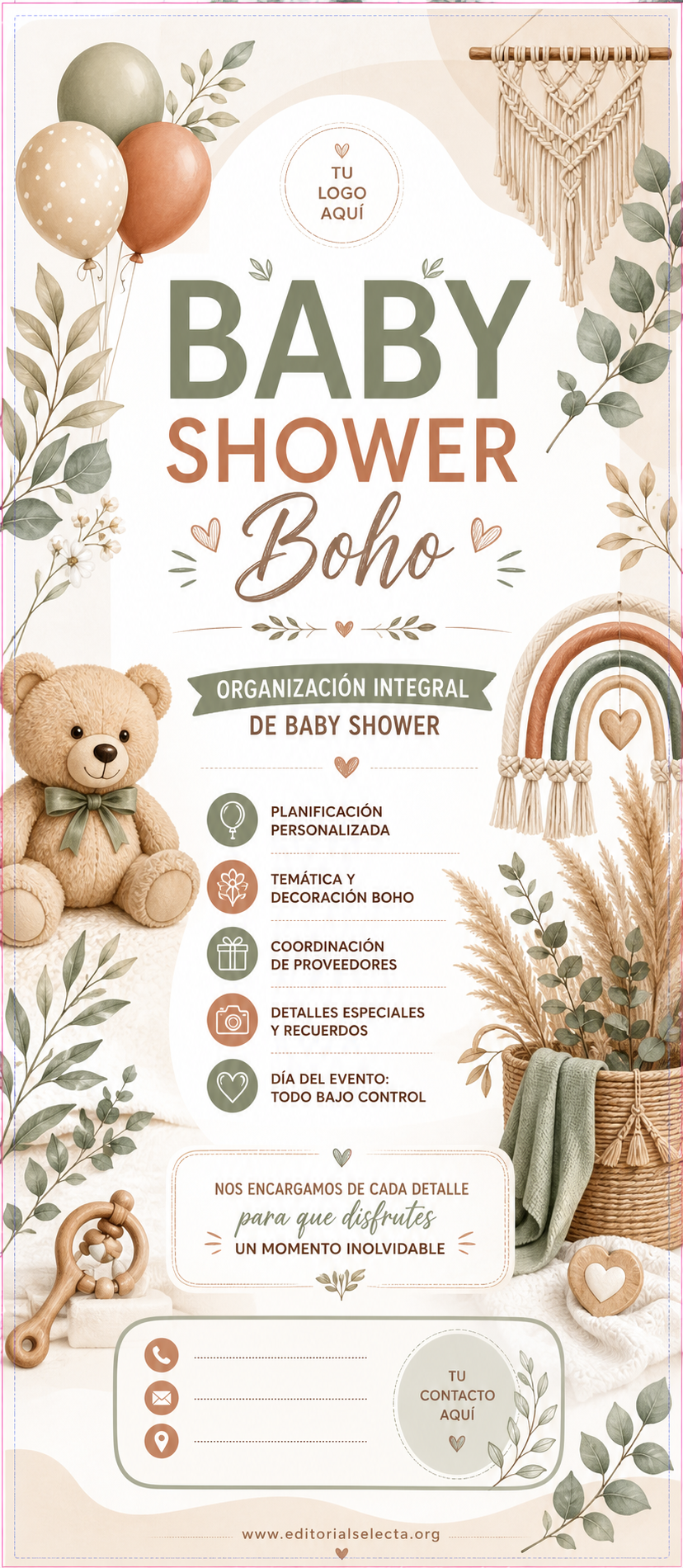 Banner Retráctil (Roll-Up) · Baby Shower