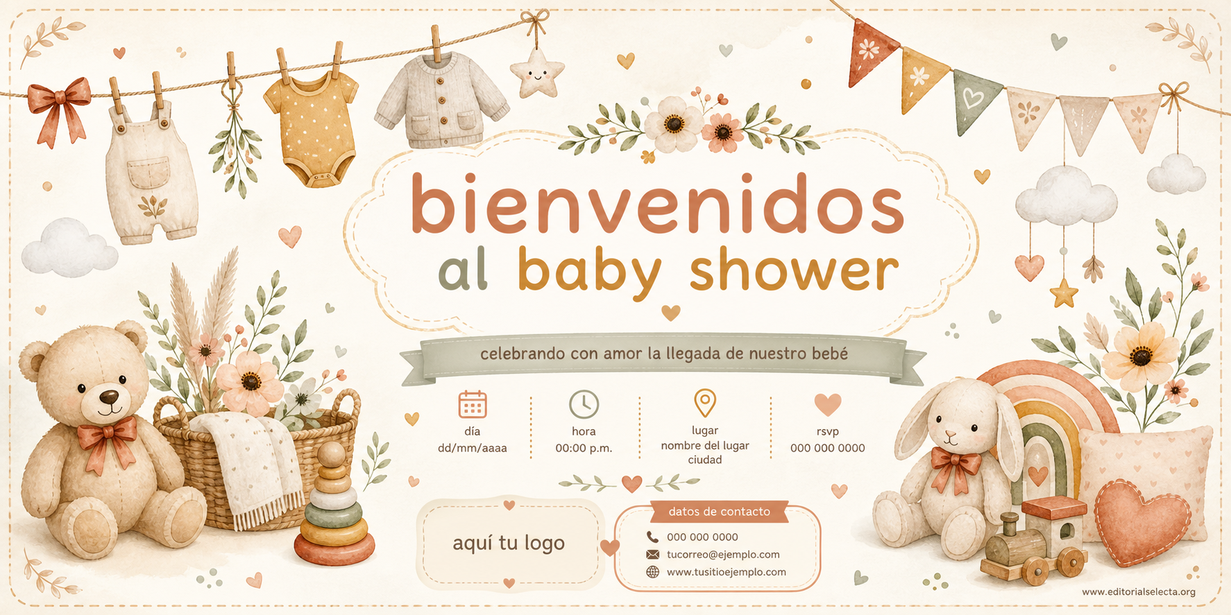 Banner Vinyl · Baby Shower 2' x 4'