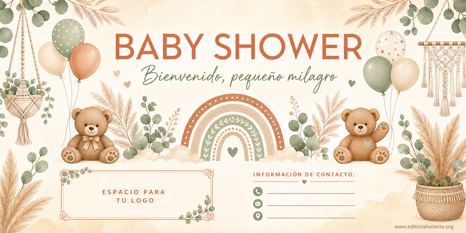 Banner Vinyl · Baby Shower 2' x 4'