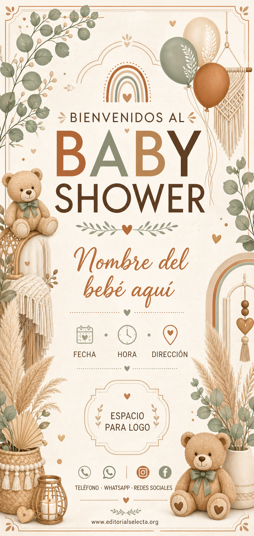 Banner Vinyl · Baby Shower 2' x 6'