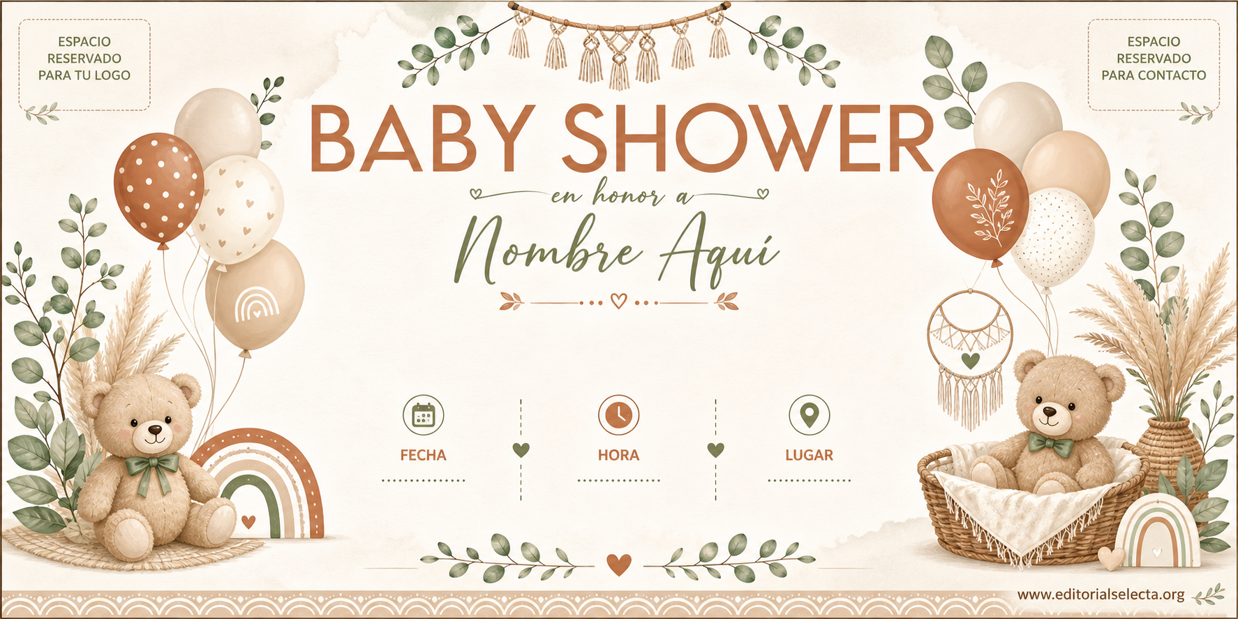 Banner Vinyl · Baby Shower 3' x 8'