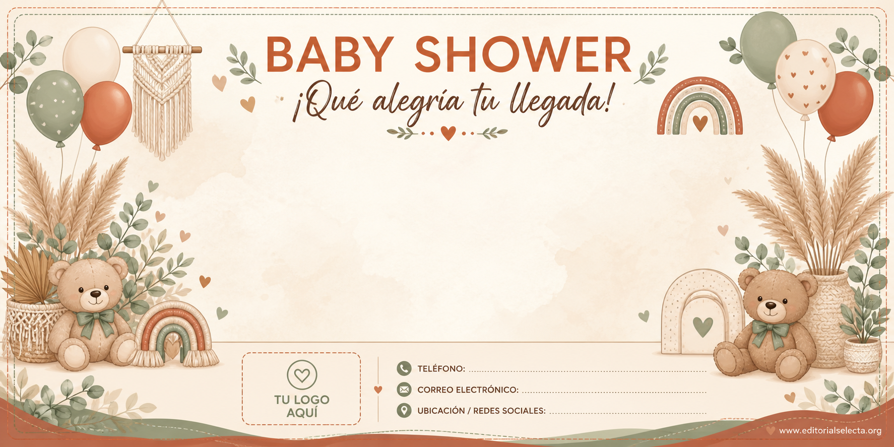 Banner Vinyl · Baby Shower 4' x 8'