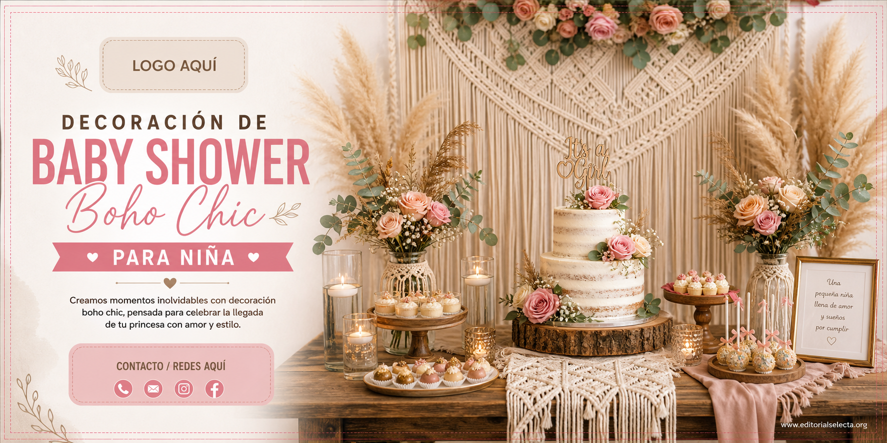 Banner Vinyl · Baby Shower 4' x 8'