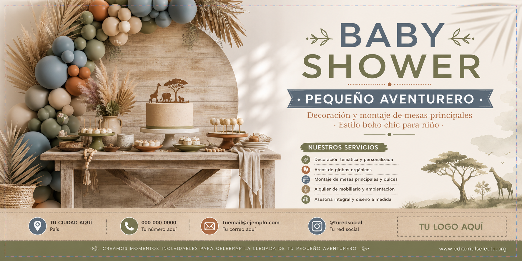 Banner Vinyl · Baby Shower 2' x 4'