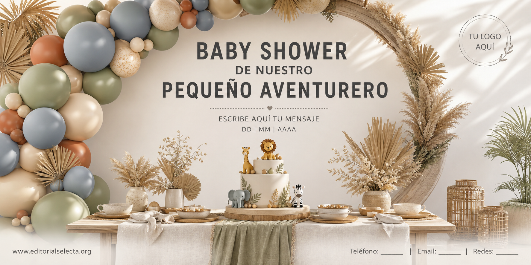 Banner Vinyl · Baby Shower 3' x 8'