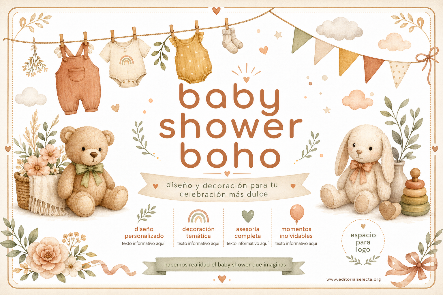 Postal 4x6 · Baby Shower (Frente)
