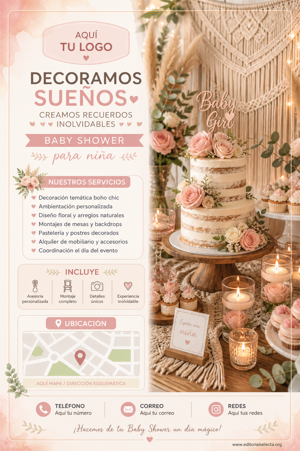 Postal 4x6 · Baby Shower (Frente) 2