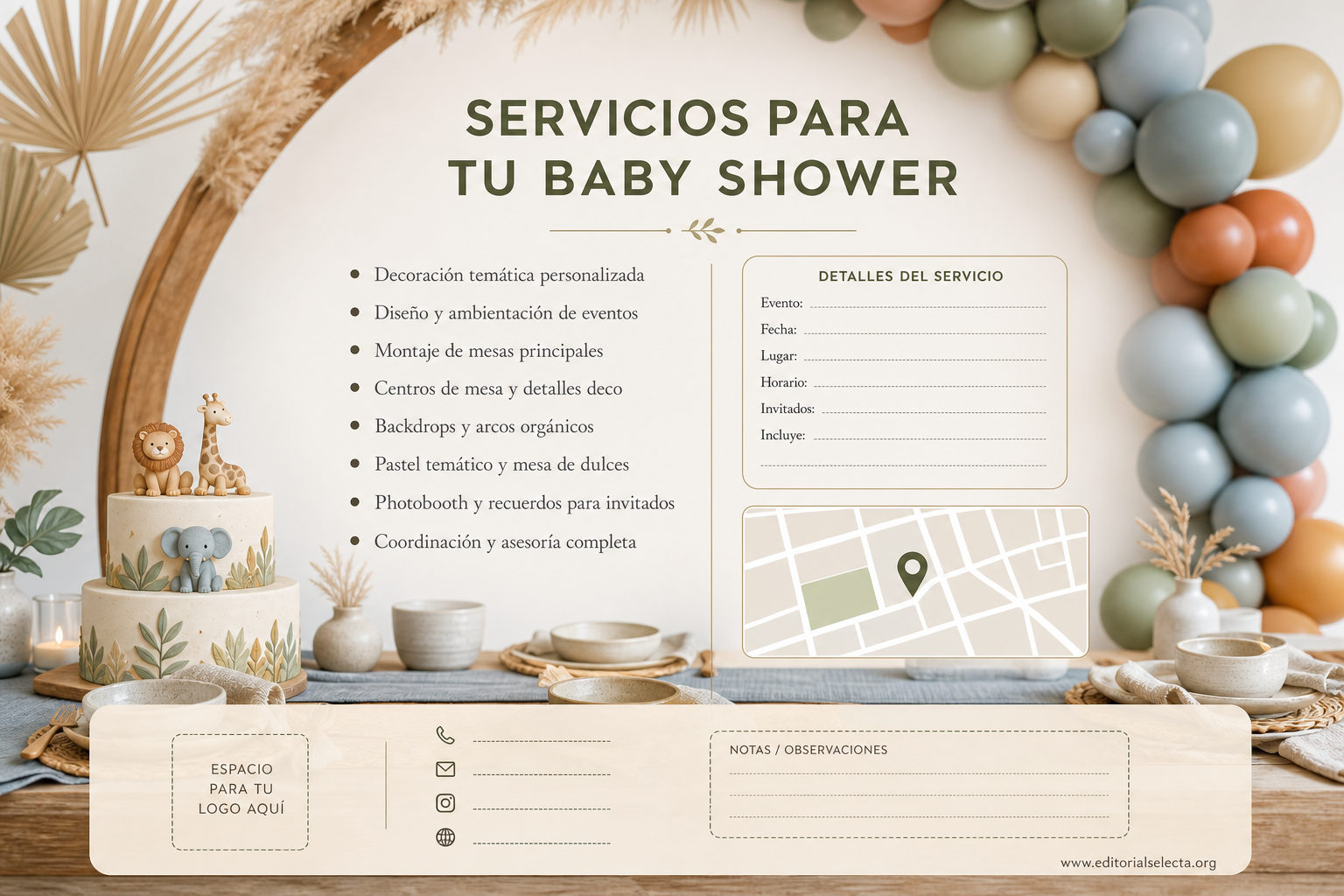 Postal 4x6 · Baby Shower (Frente) 2