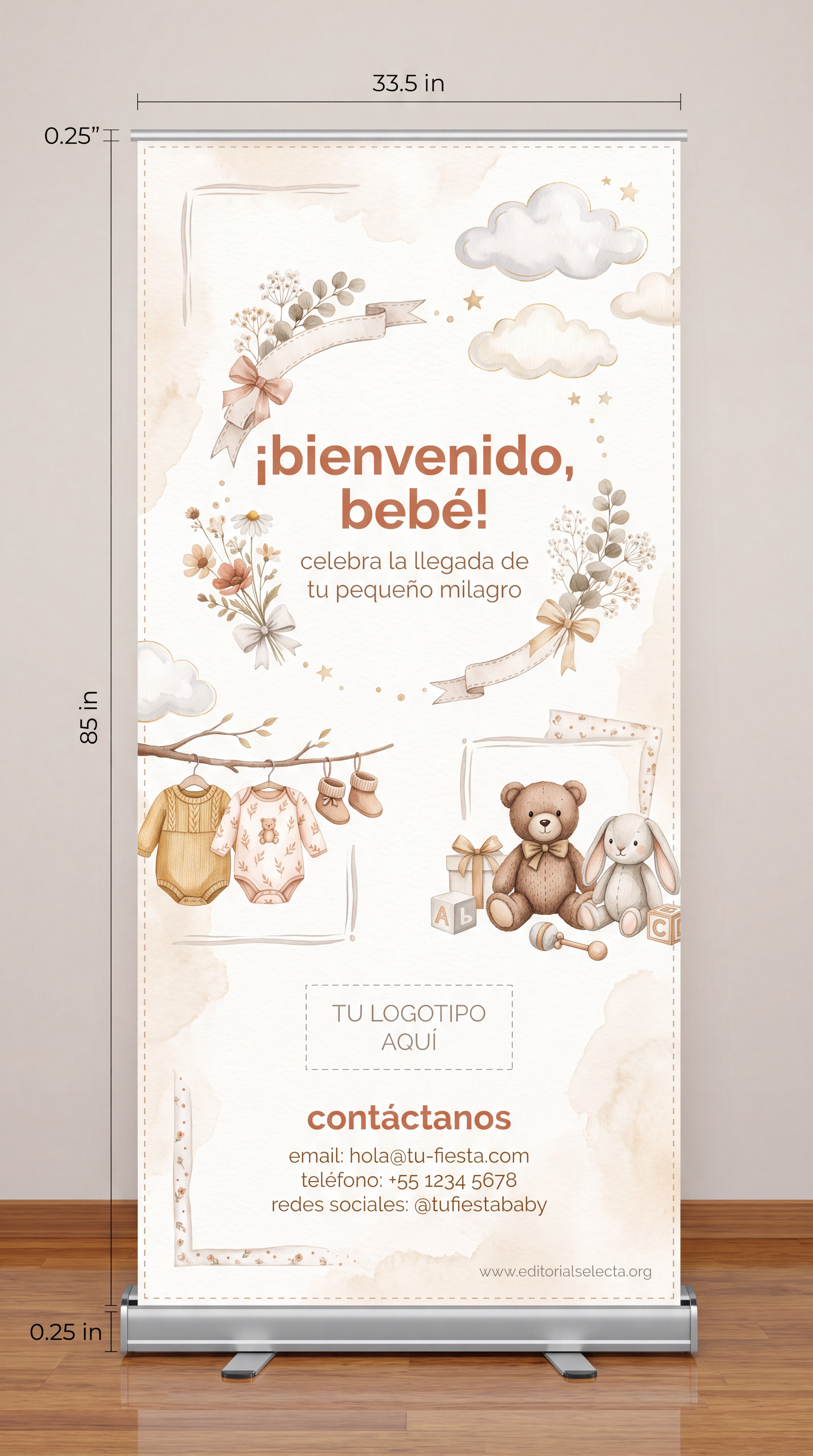 Banner Retráctil (Roll-Up) · Party