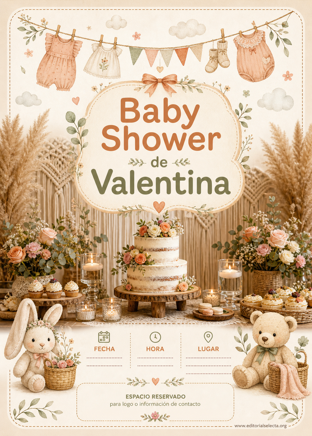 Invitación · Baby Shower (Frente)