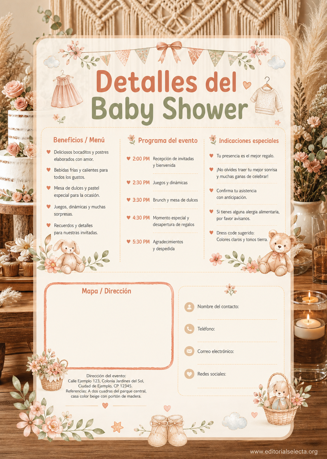 Invitación · Baby Shower (Frente) 2