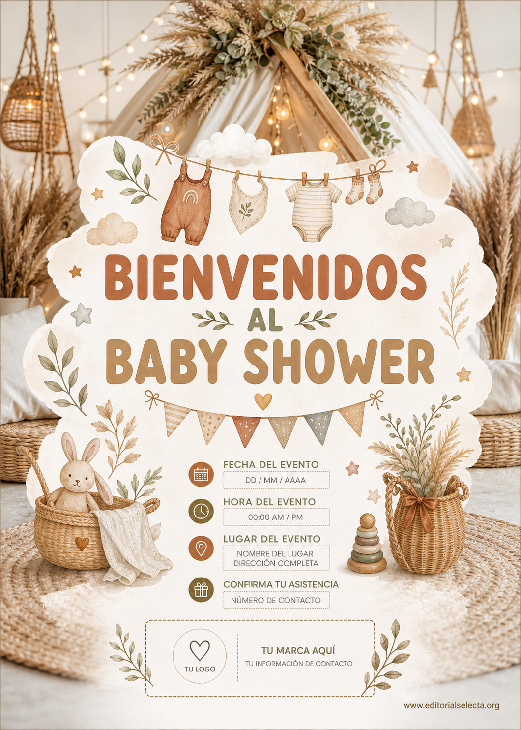 Invitación · Baby Shower (Frente)