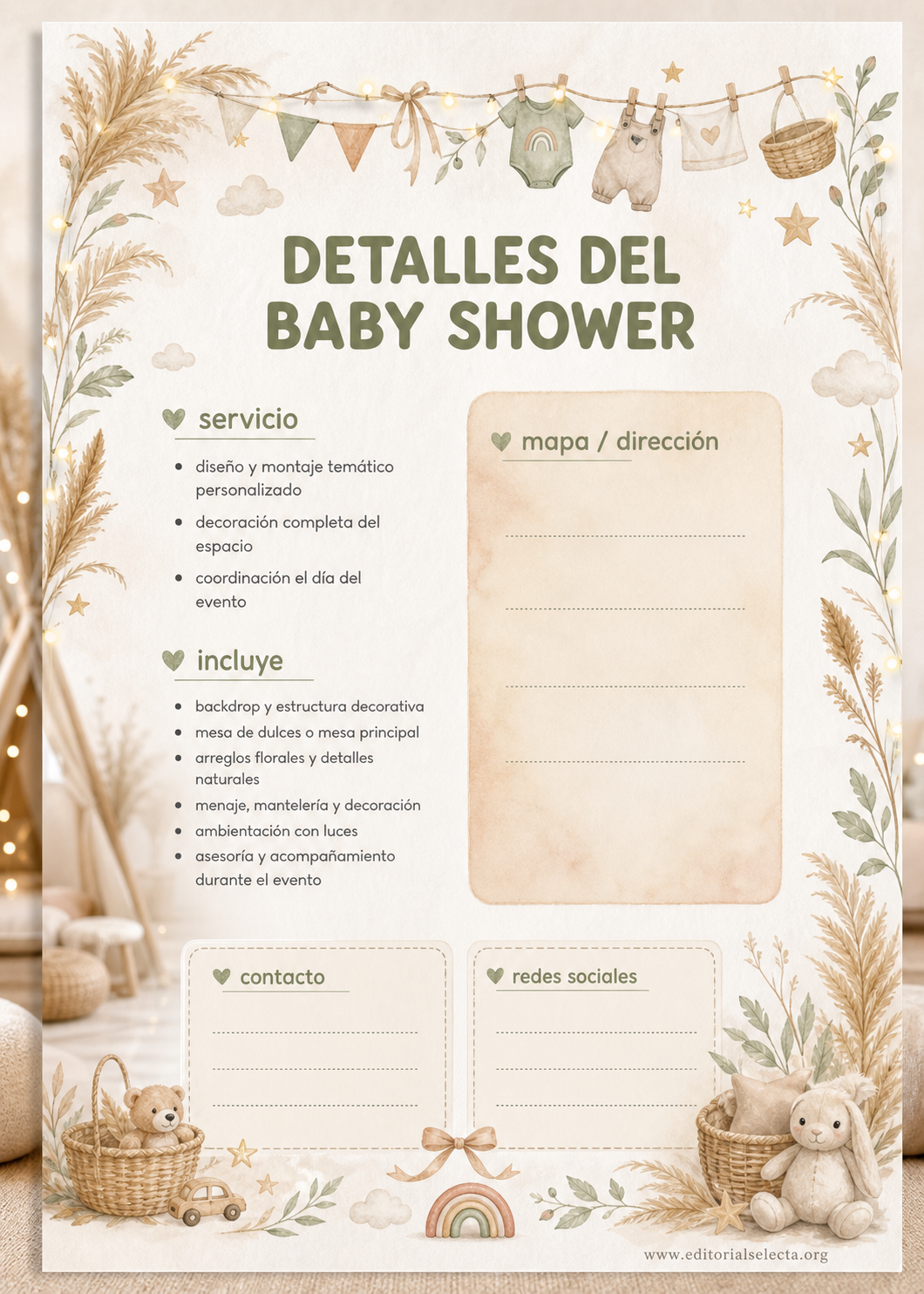 Invitación · Baby Shower (Frente) 2