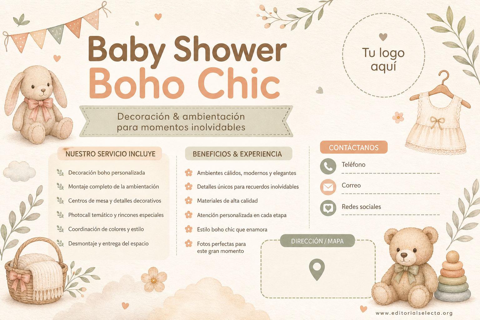 Postal 4x6 · Baby Shower (Frente) 2