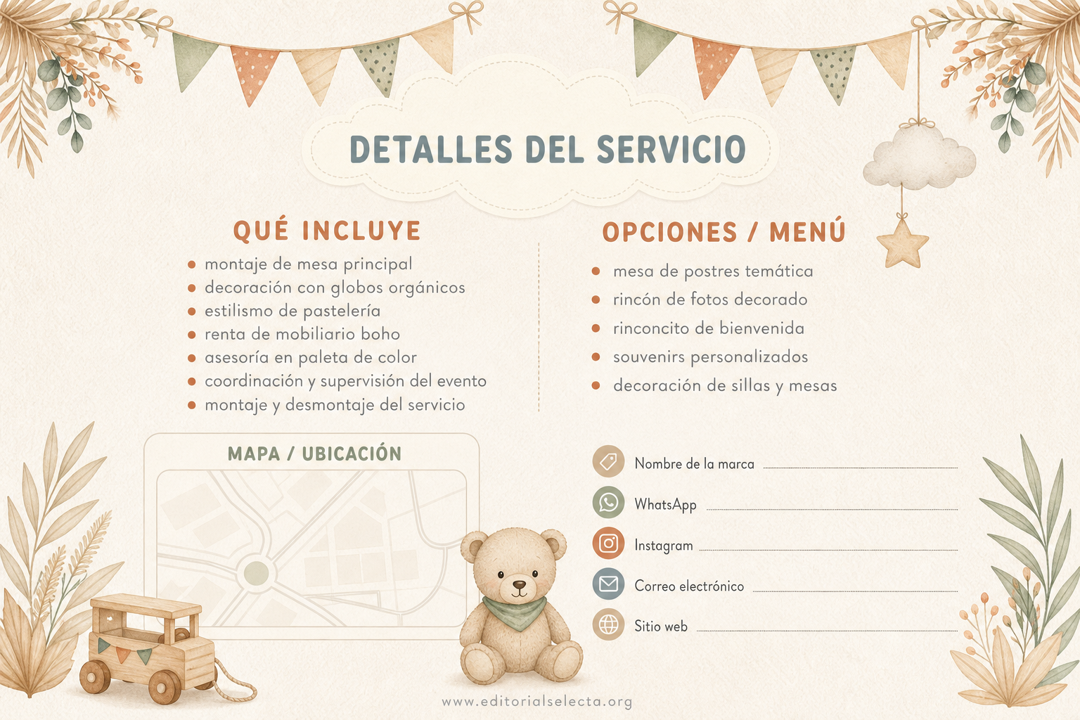 Postal 4x6 · Baby Shower (Frente) 2