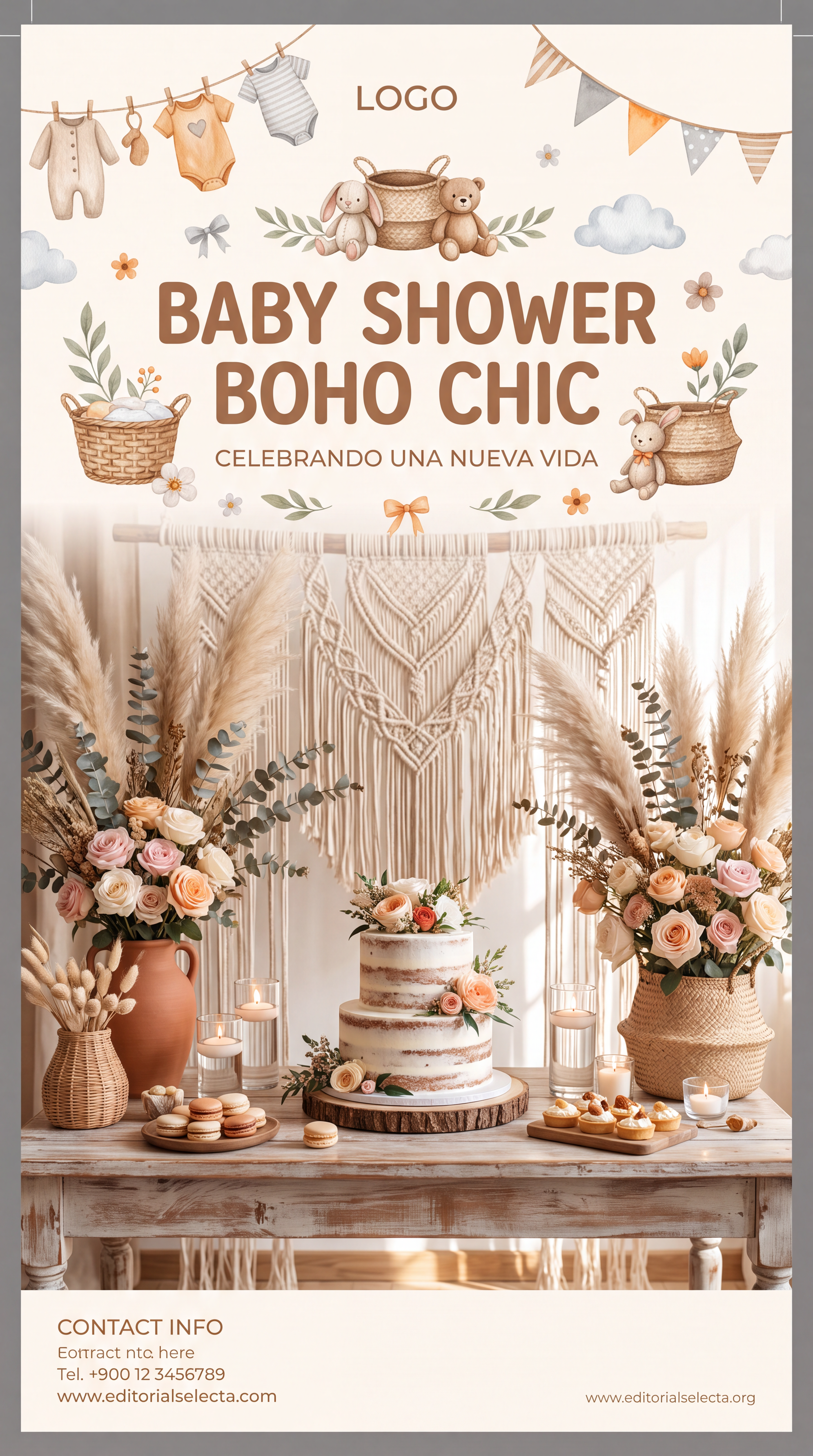 Banner Retráctil (Roll-Up) · Baby Shower