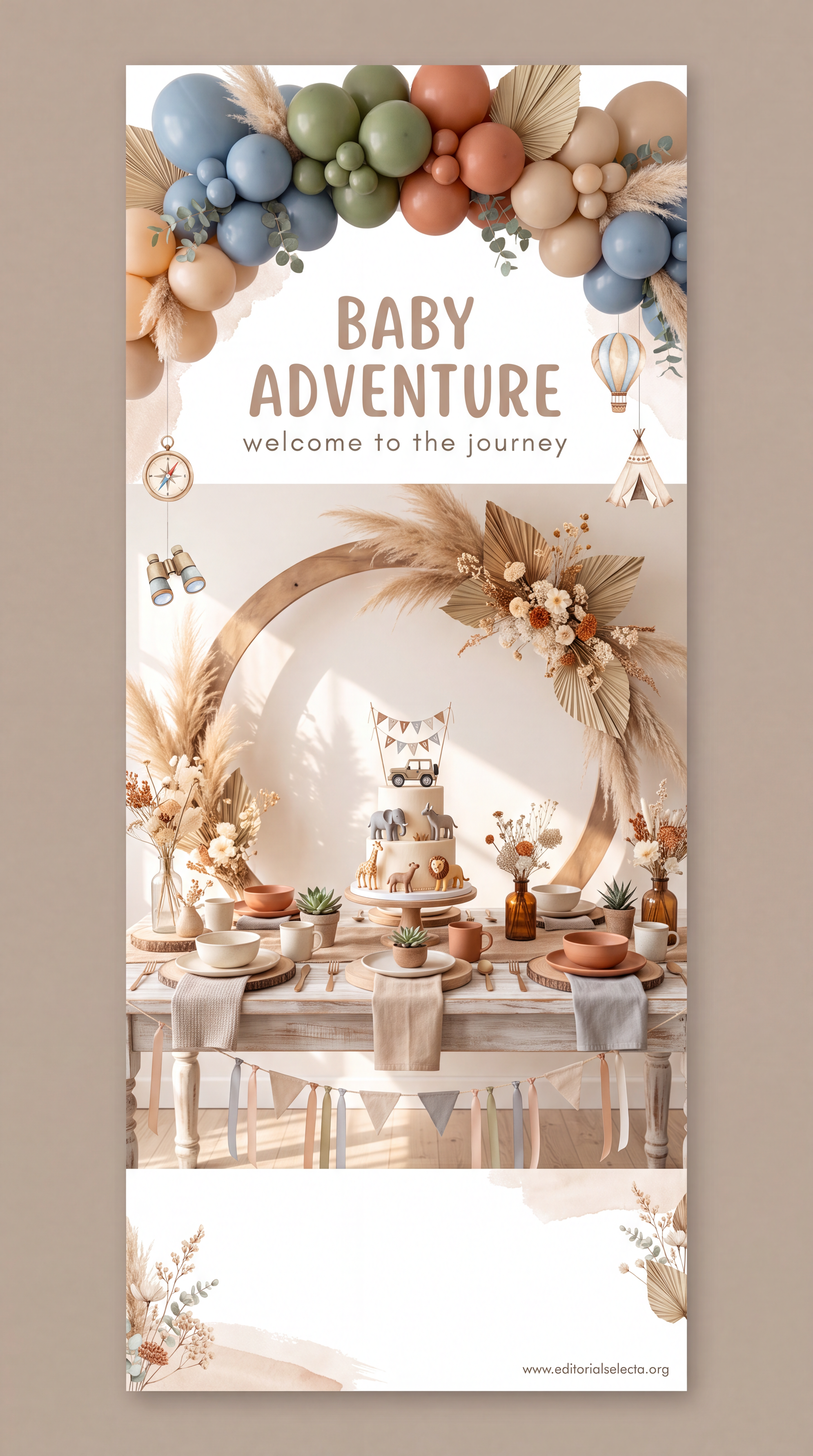 Banner Retráctil (Roll-Up) · Baby Shower