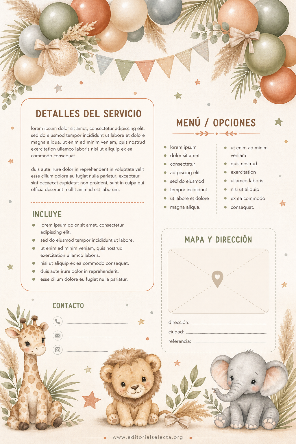 Flyer Media Carta · Baby Shower (Frente) 2
