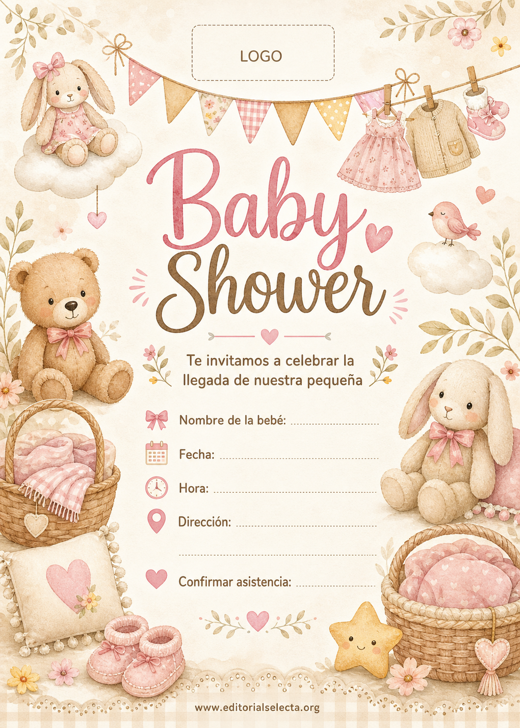 Invitación · Baby Shower (Frente)