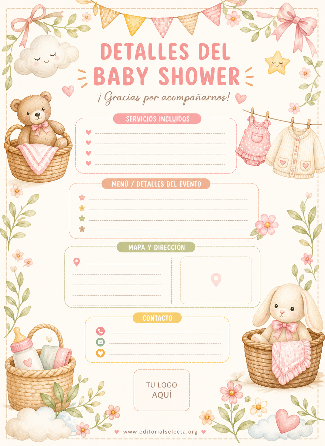 Invitación · Baby Shower (Frente) 2