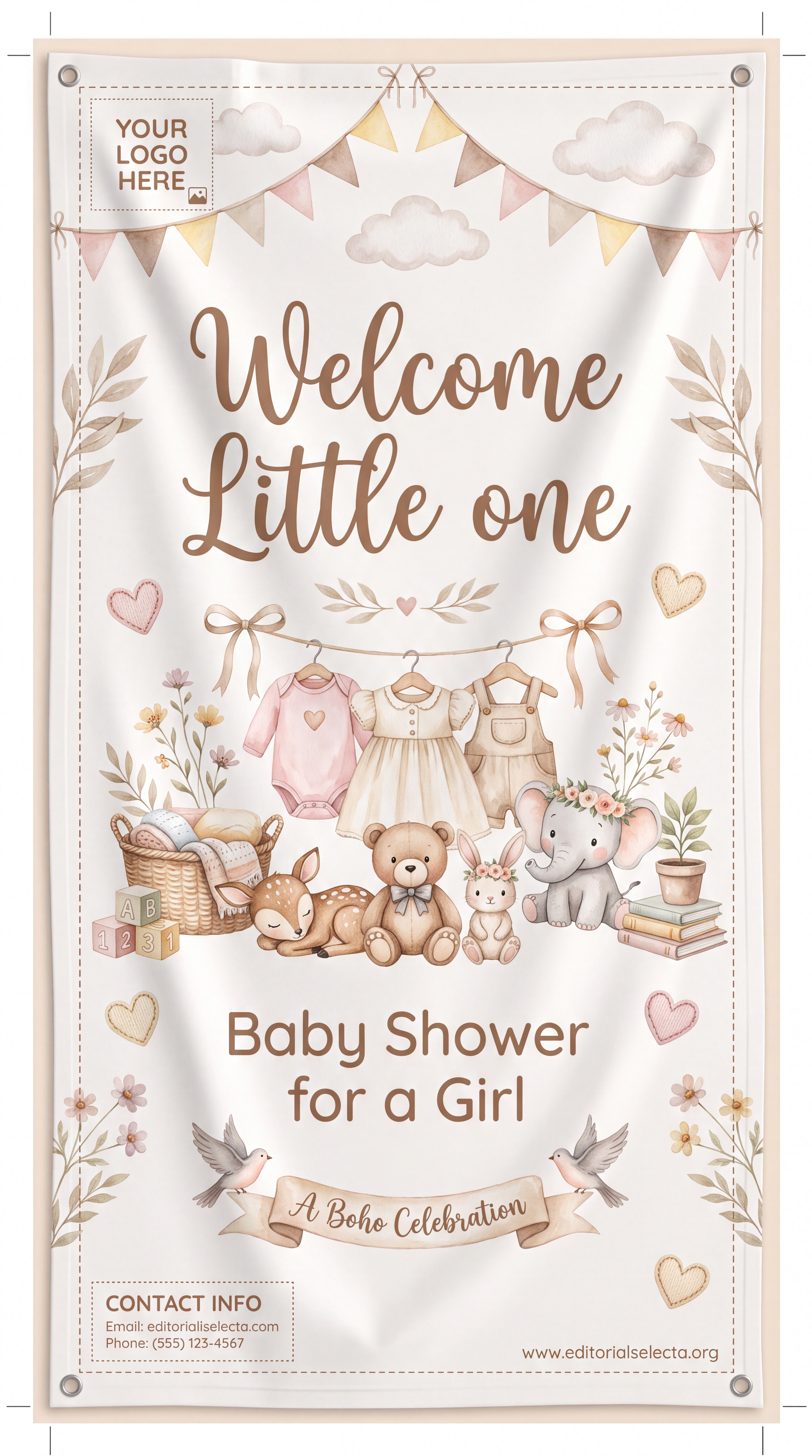 Banner Vinyl · Baby Shower 2' x 4'