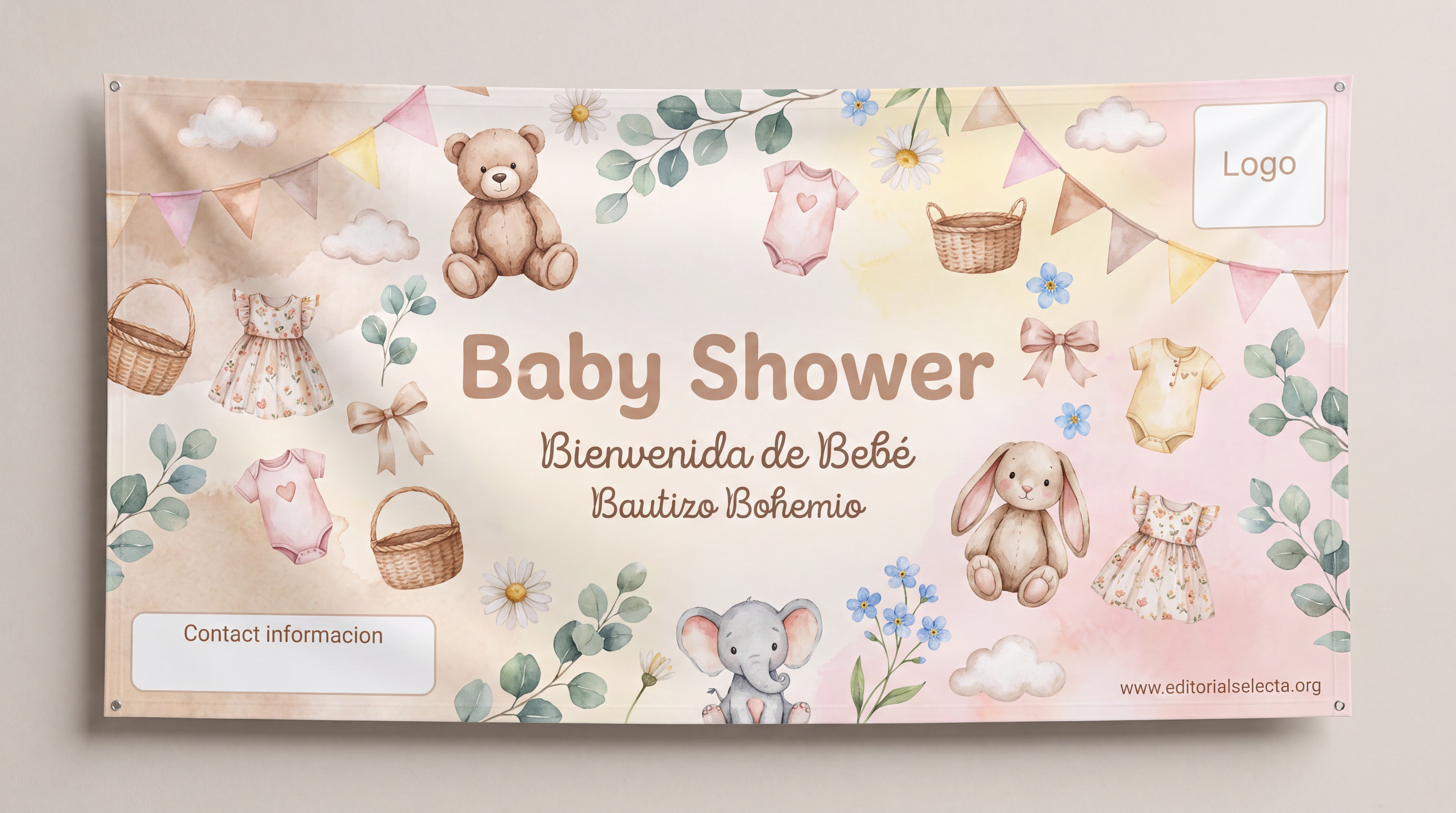 Banner Vinyl · Baby Shower 4' x 8'