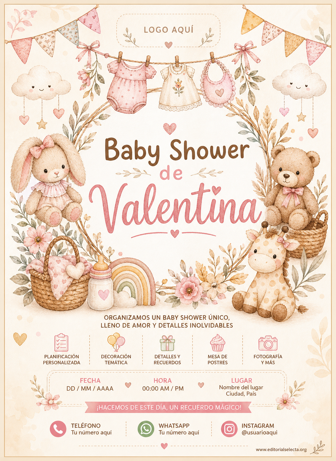 Volante Quarter Page · Baby Shower (Frente)