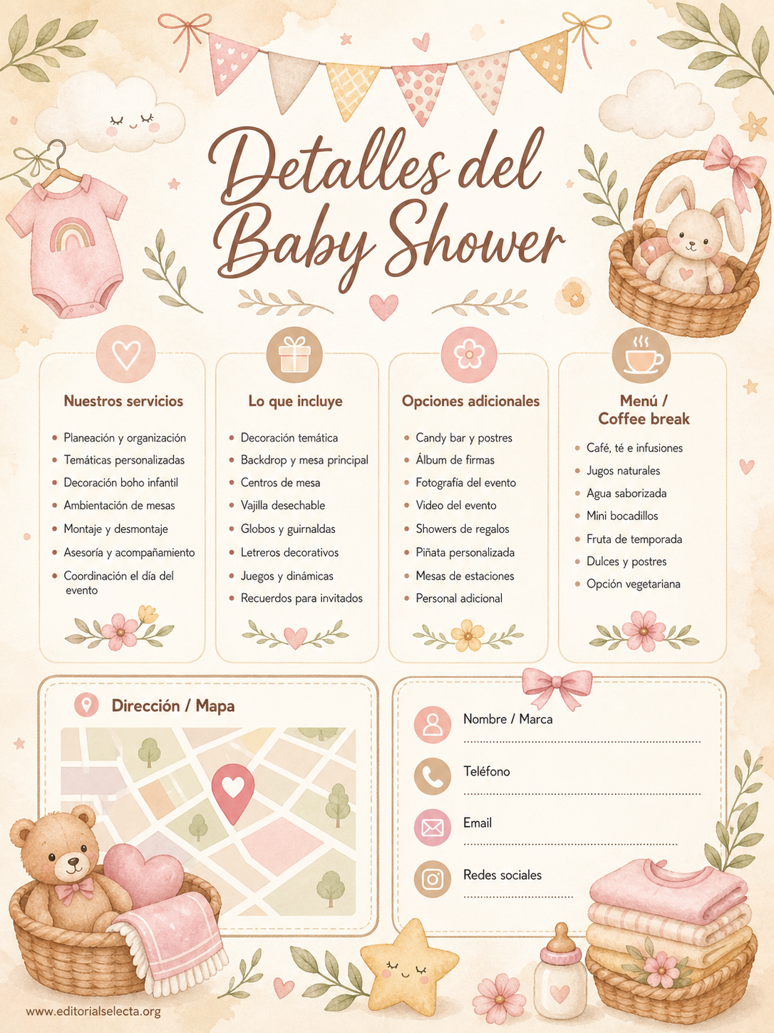 Volante Quarter Page · Baby Shower (Frente) 2