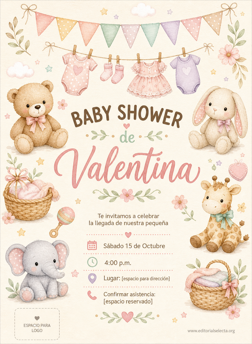 Invitación · Baby Shower (Frente)