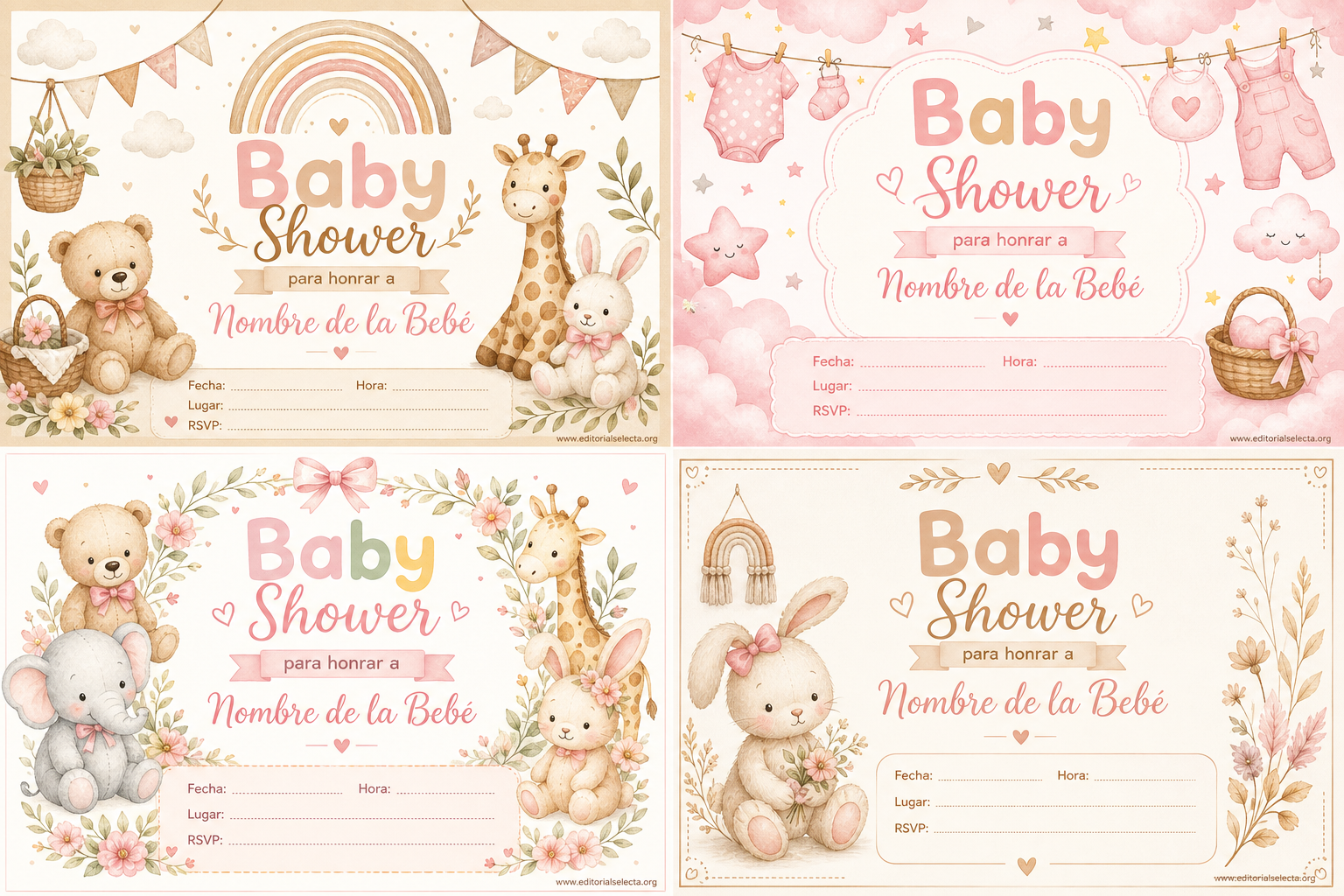 Invitación · Baby Shower (Frente)