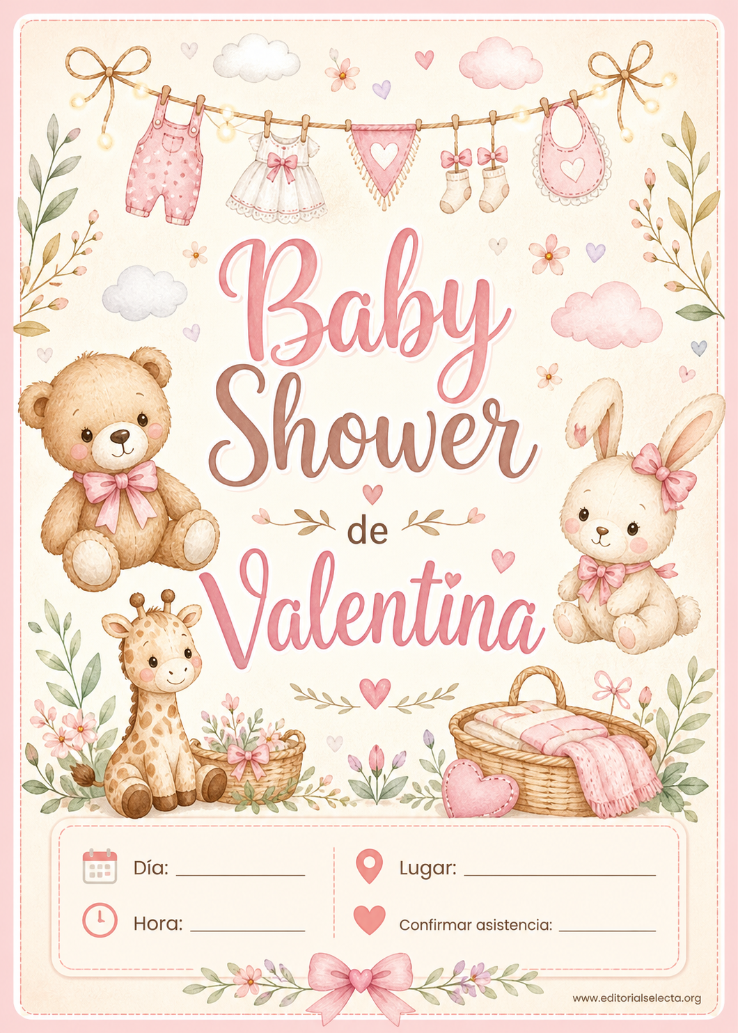 Invitación · Baby Shower (Frente)