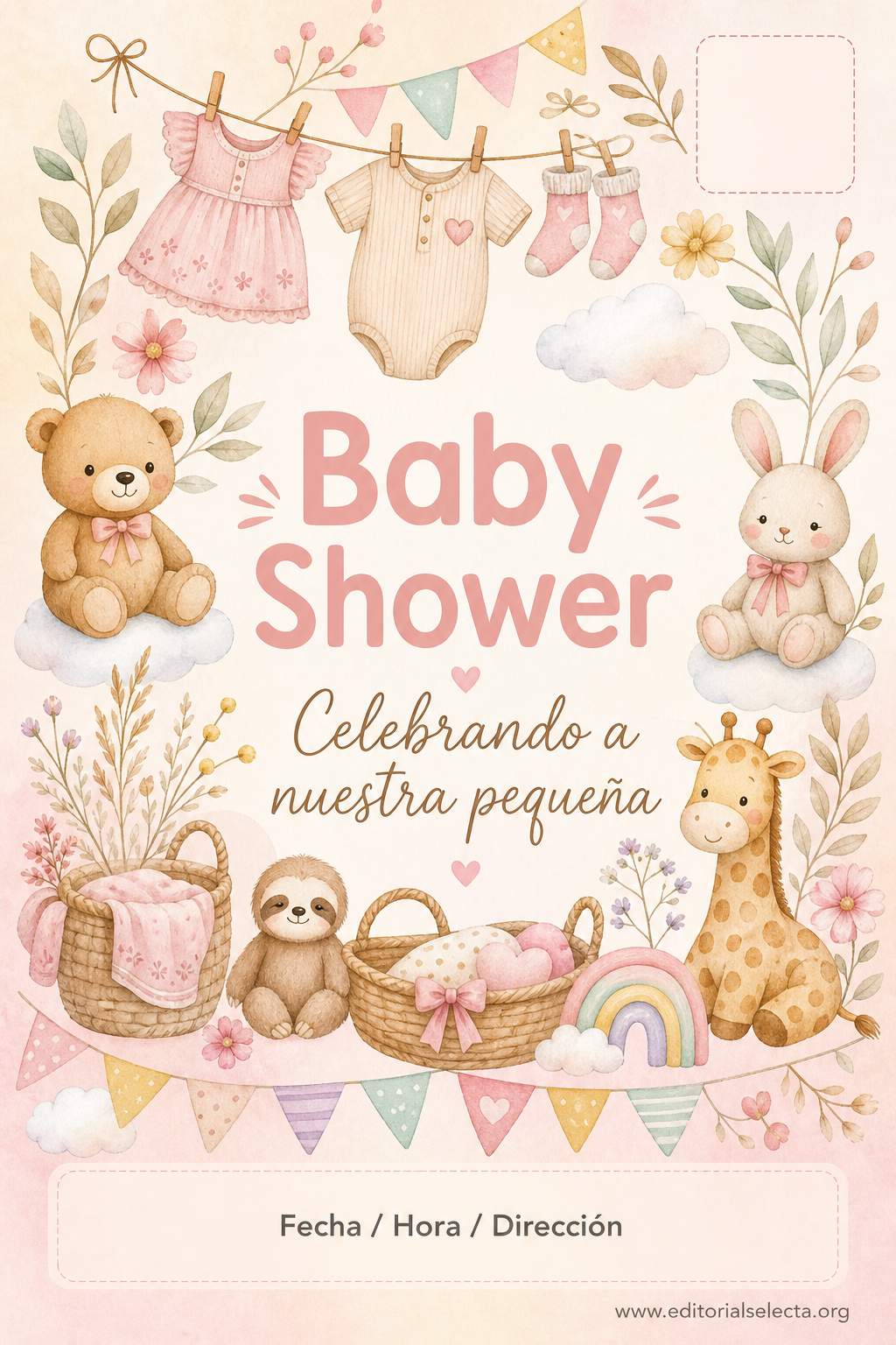 Postal 4x6 · Baby Shower (Frente)