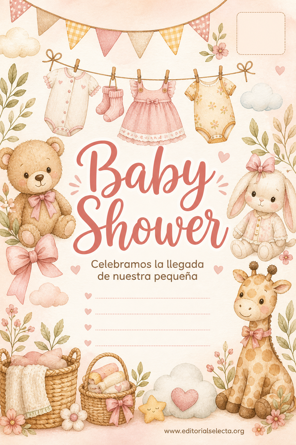 Postal 4x6 · Baby Shower (Frente)