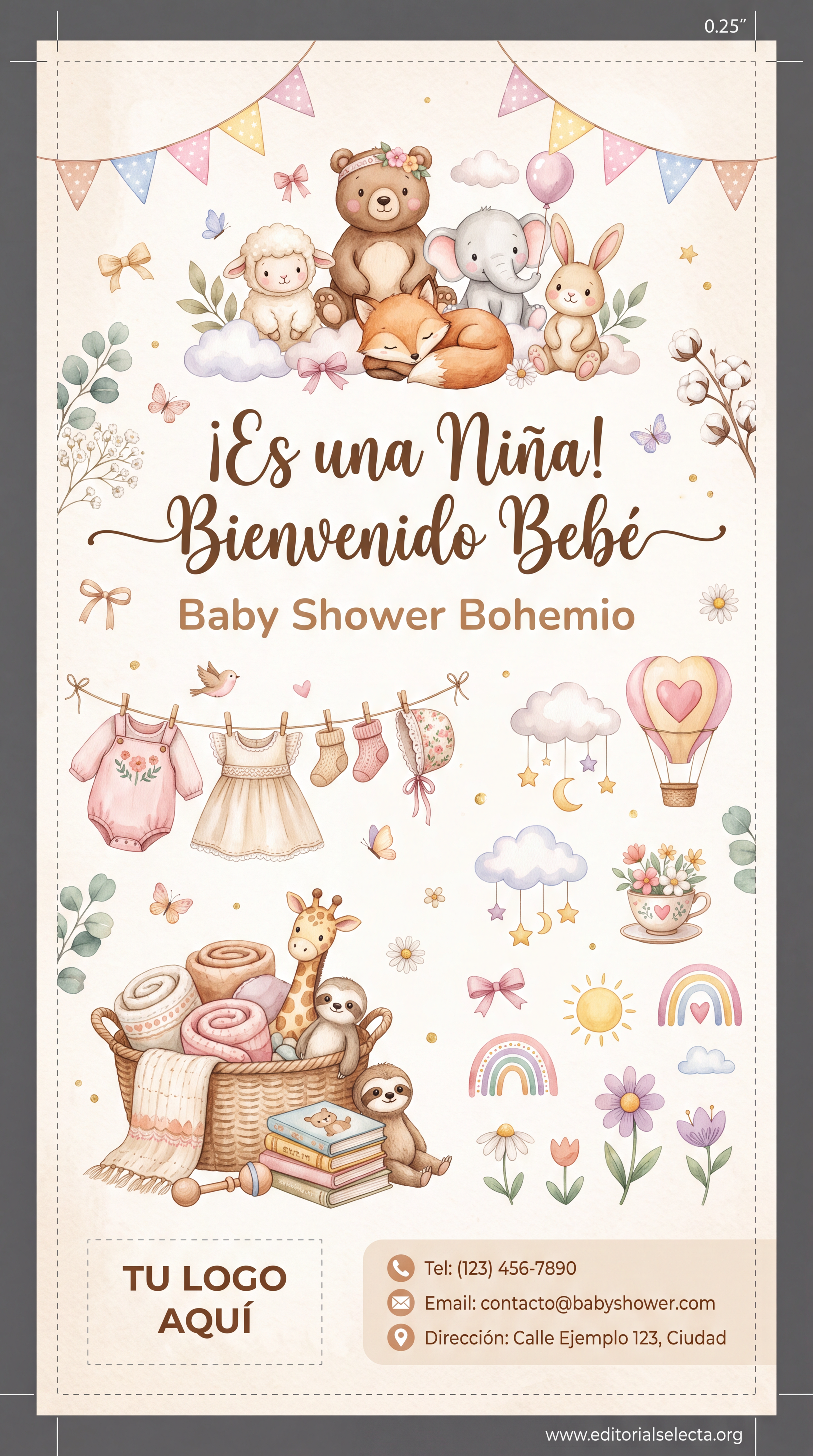 Banner Retráctil (Roll-Up) · Baby Shower