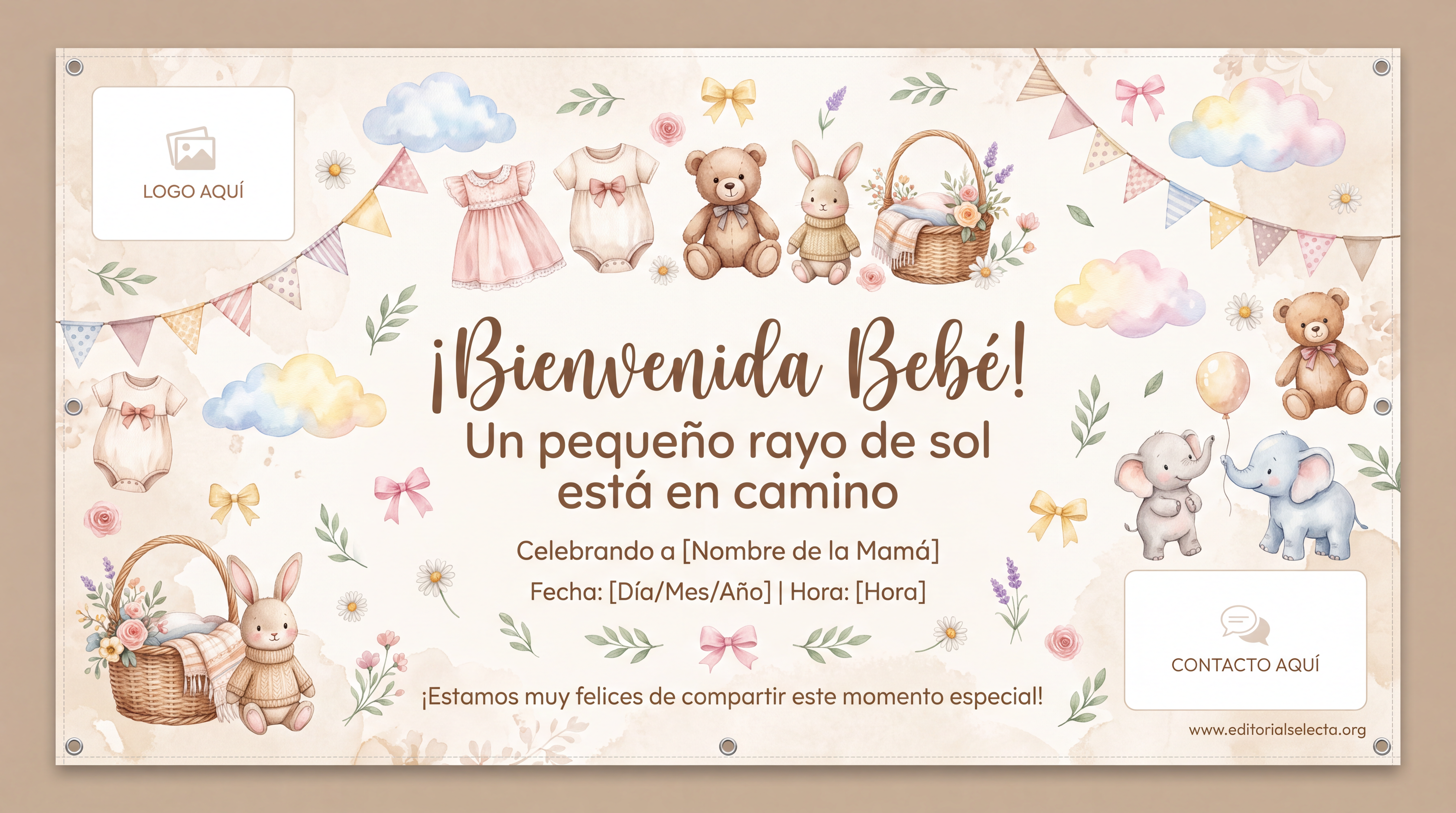 Banner Vinyl · Baby Shower 4' x 8'