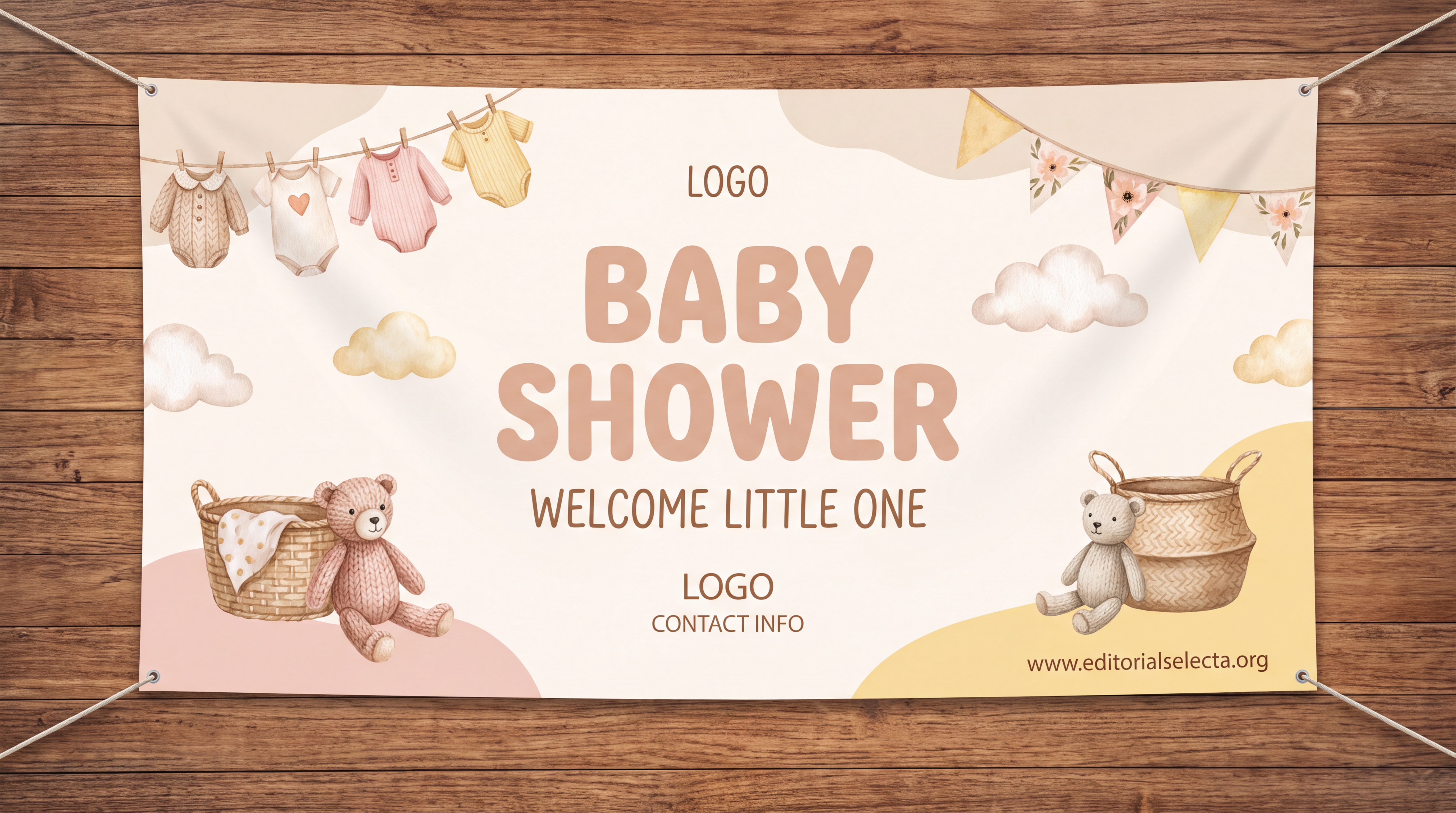 Banner Vinyl · Baby Shower 4' x 8'