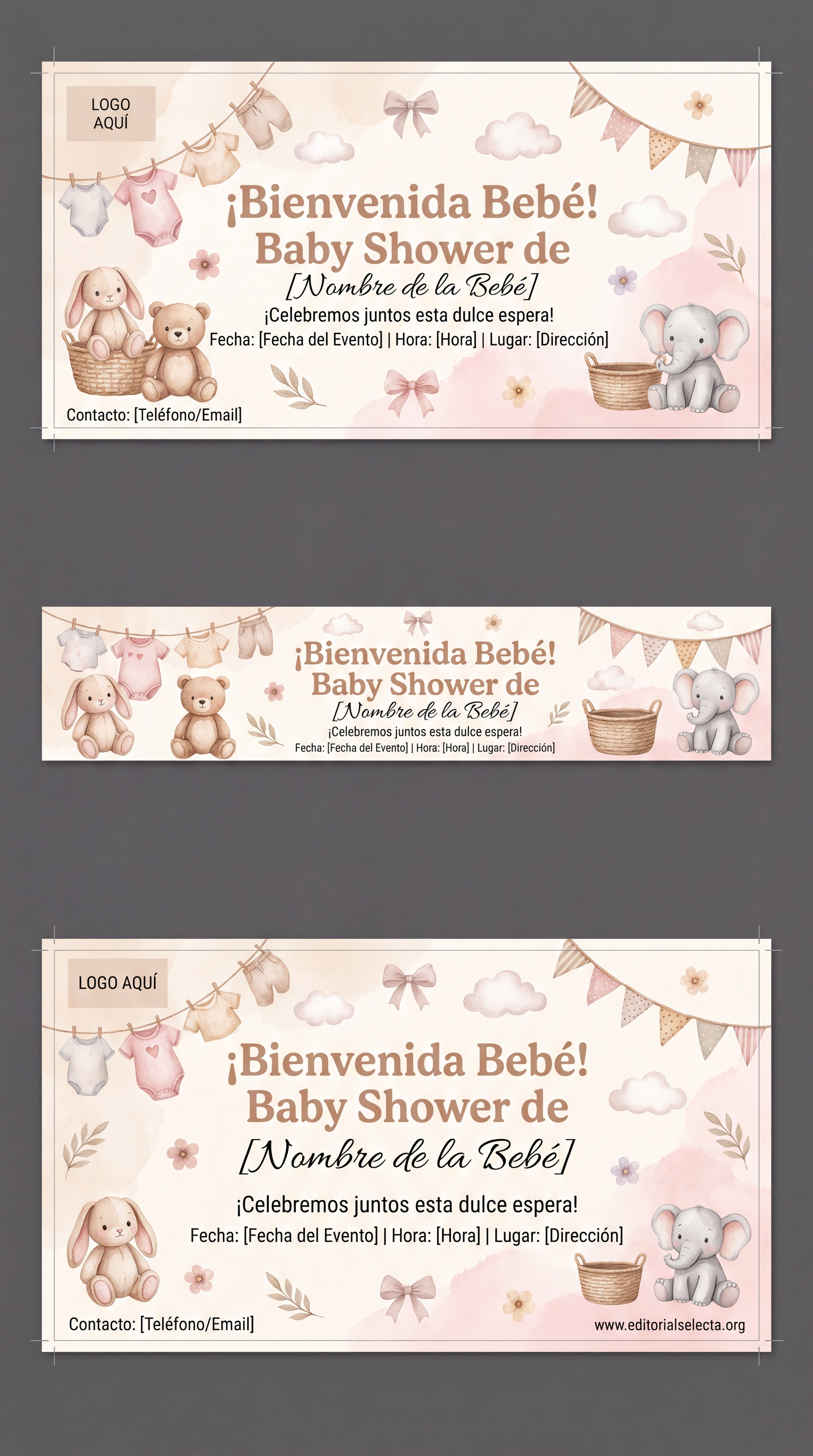 Banner Vinyl · Baby Shower 2' x 4'