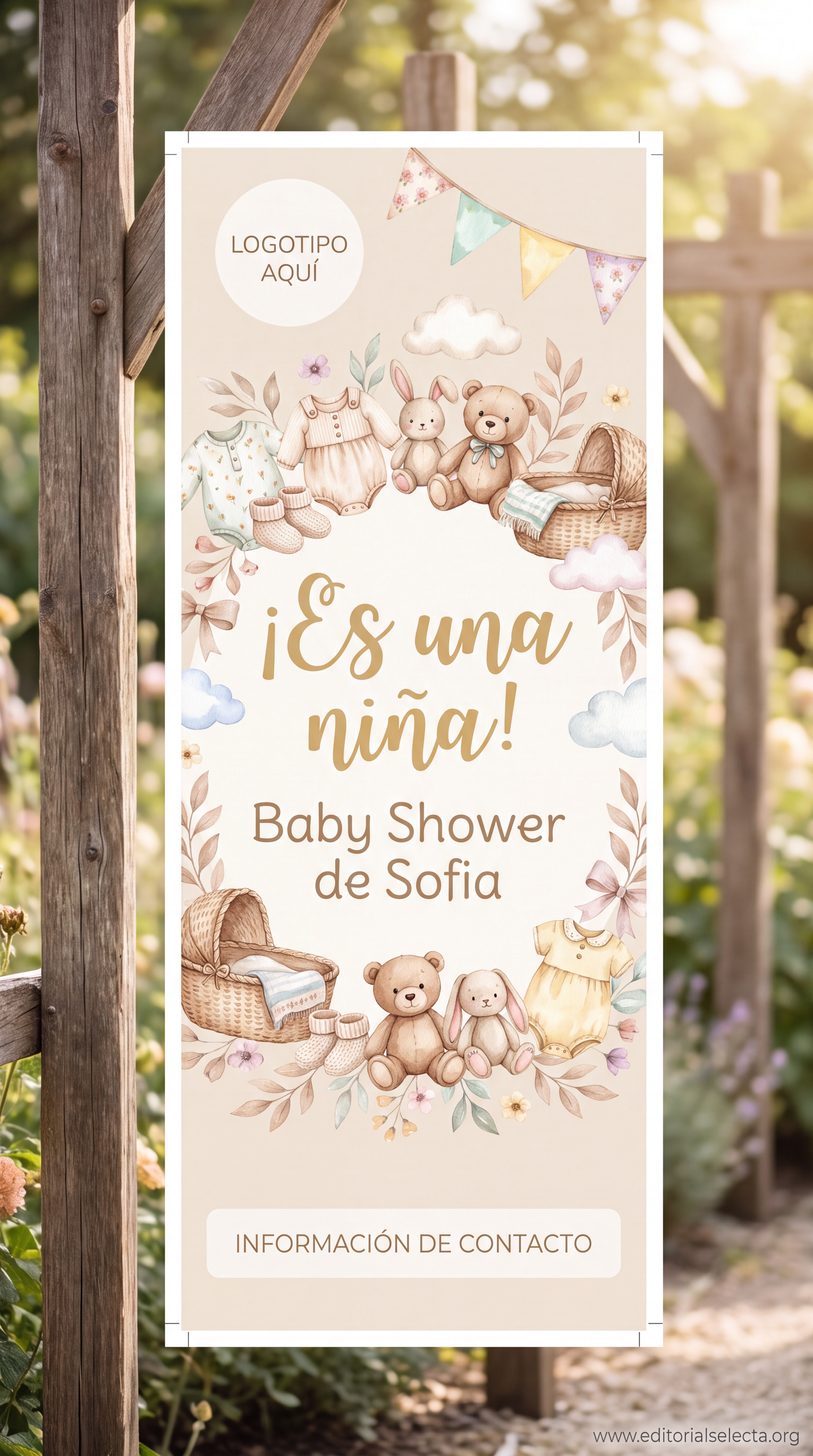 Banner Vinyl · Baby Shower 2' x 6'