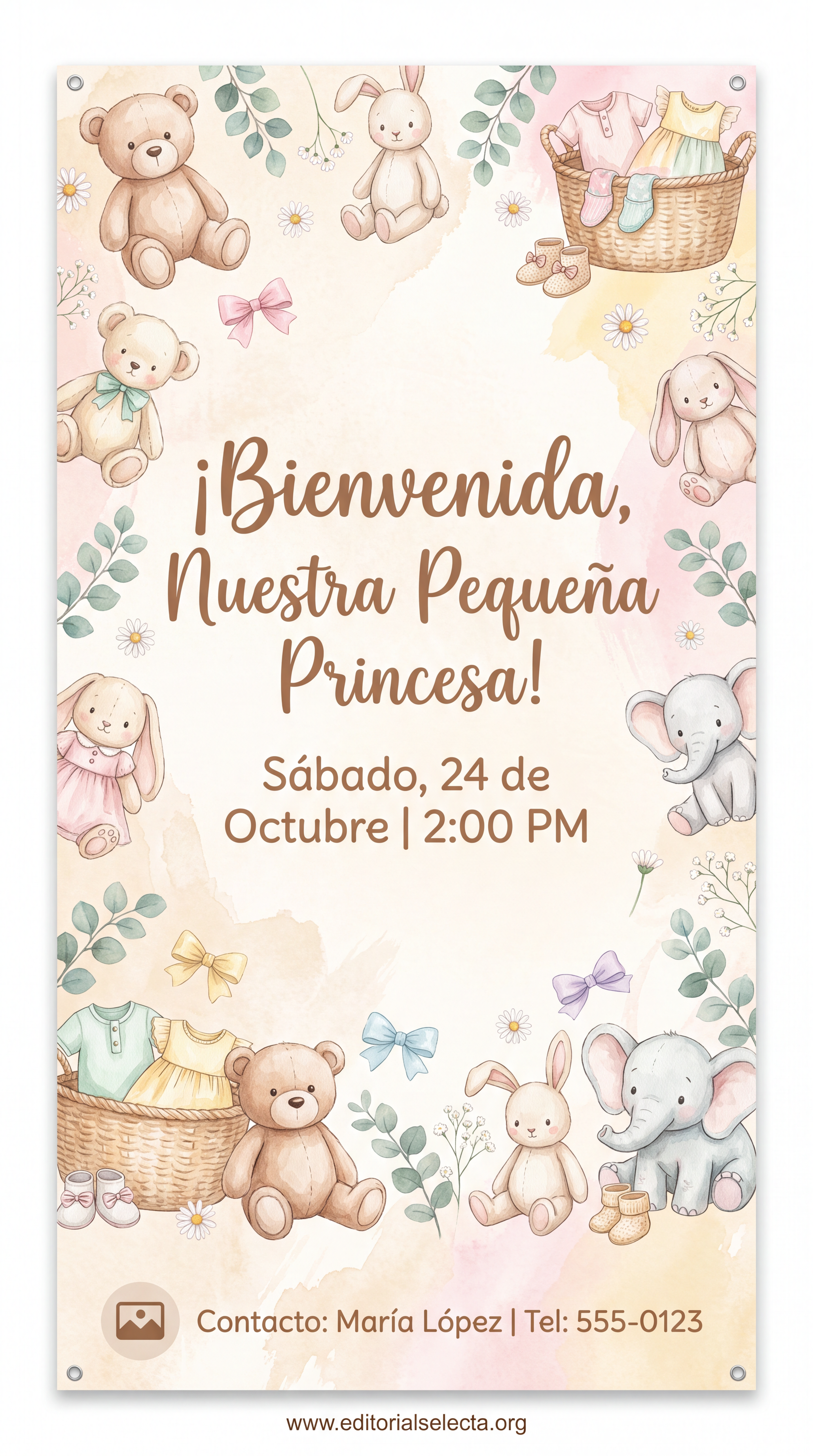 Banner Vinyl · Baby Shower 3' x 6'