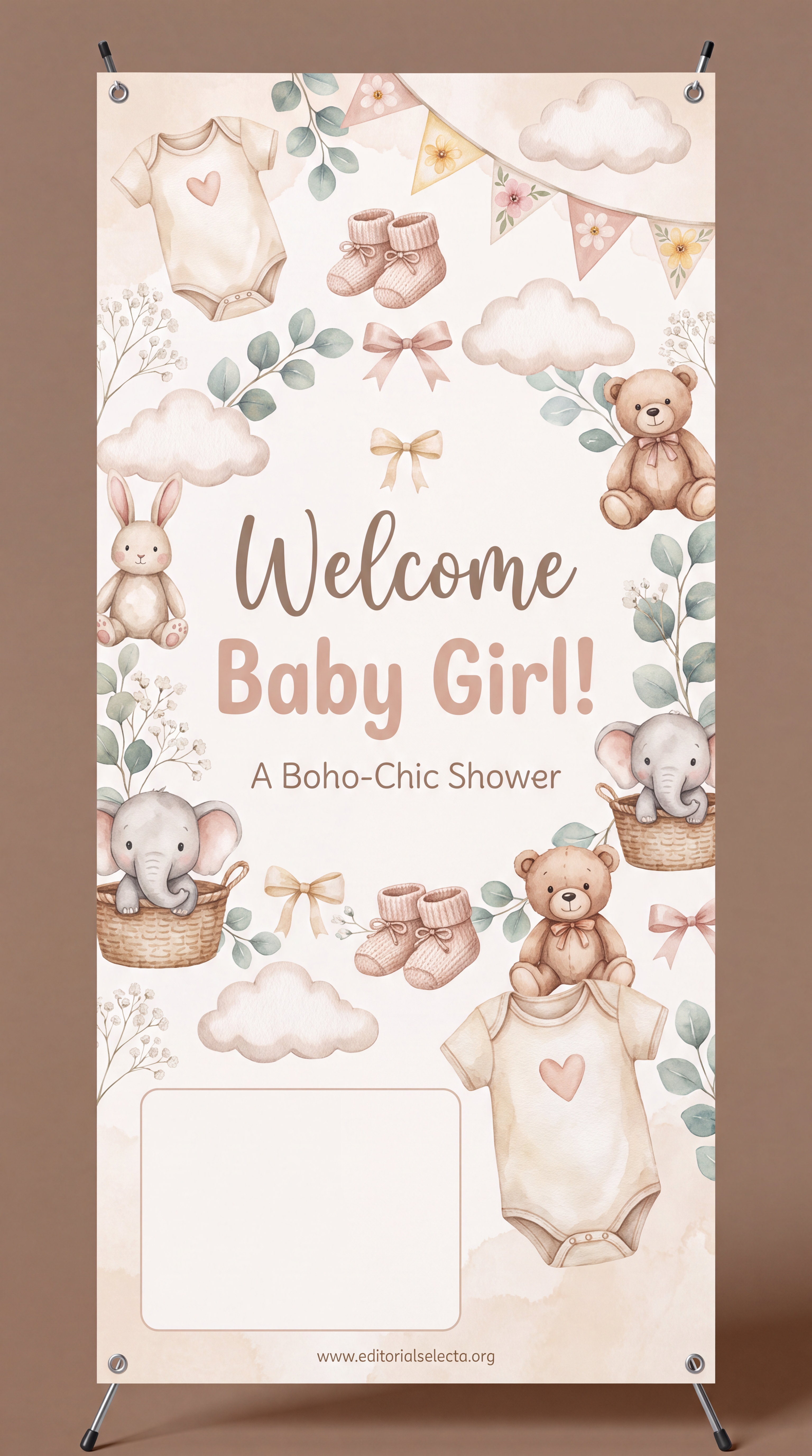 Banner Vinyl · Baby Shower 3' x 8'