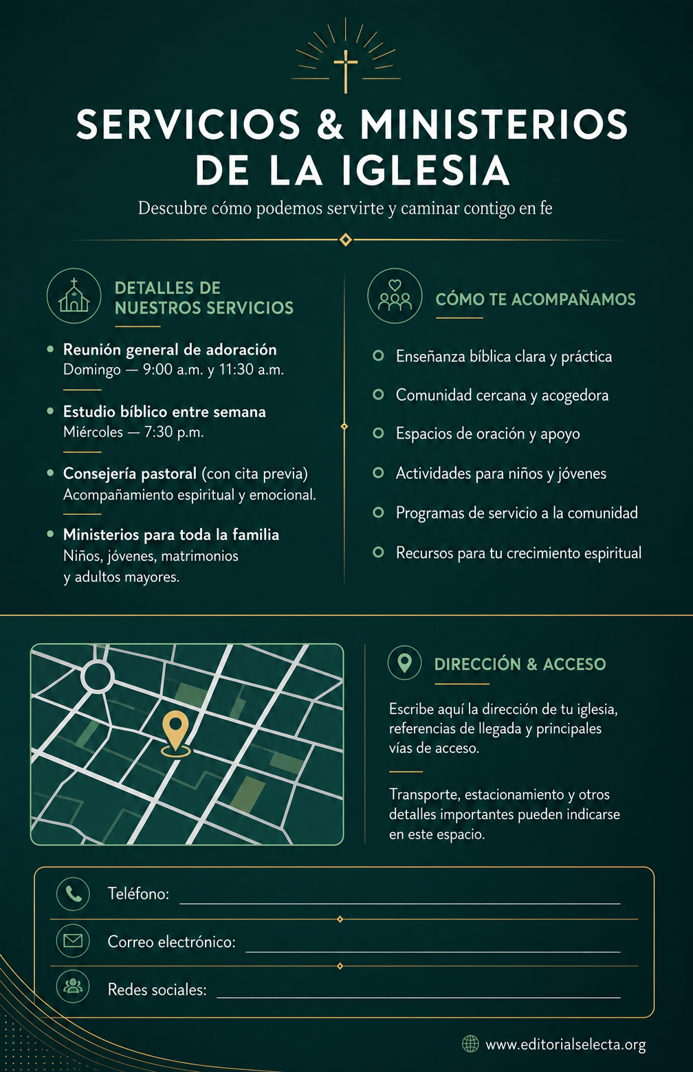 Flyer Media Carta · Iglesia (Frente) 2