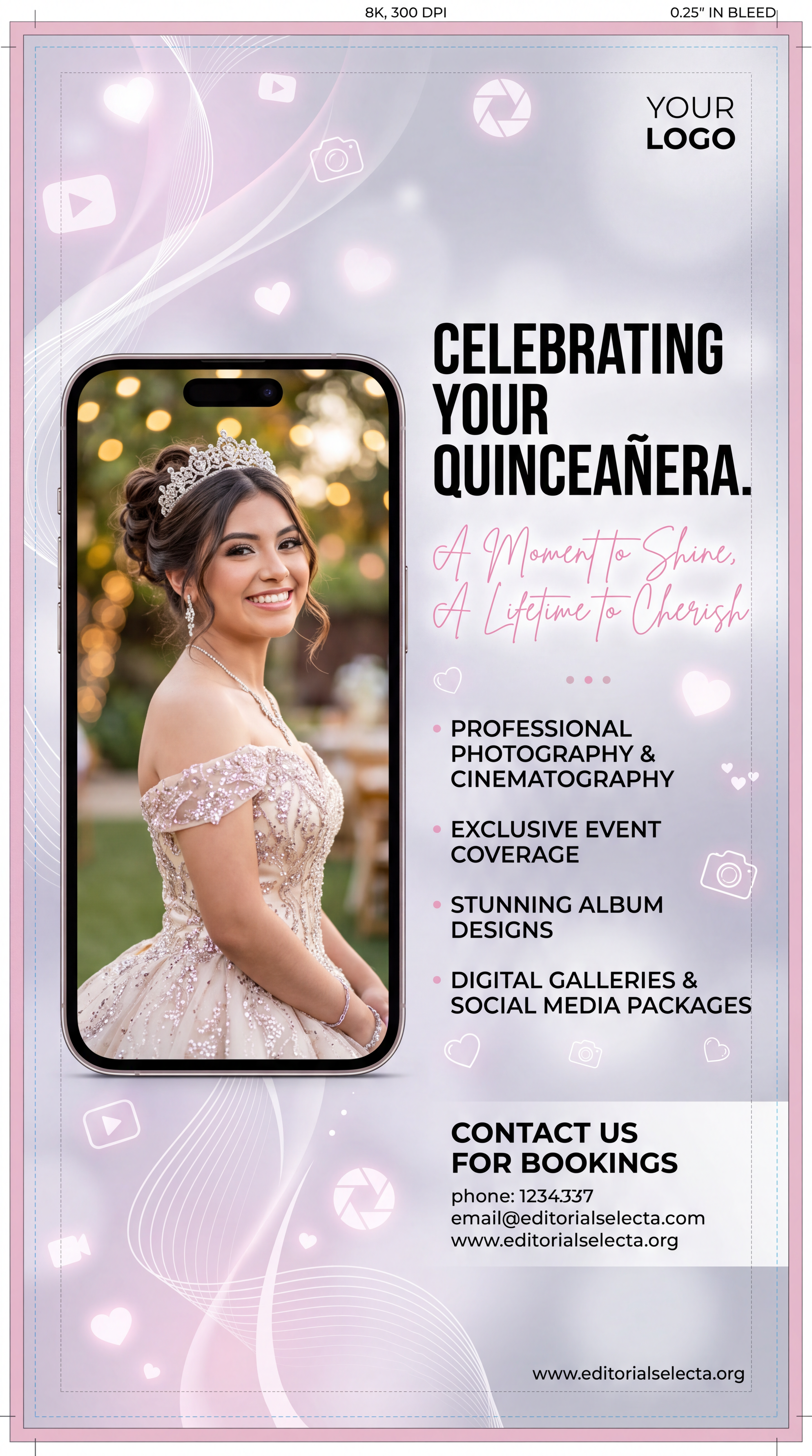 Banner Retráctil (Roll-Up) · Quinceañeras
