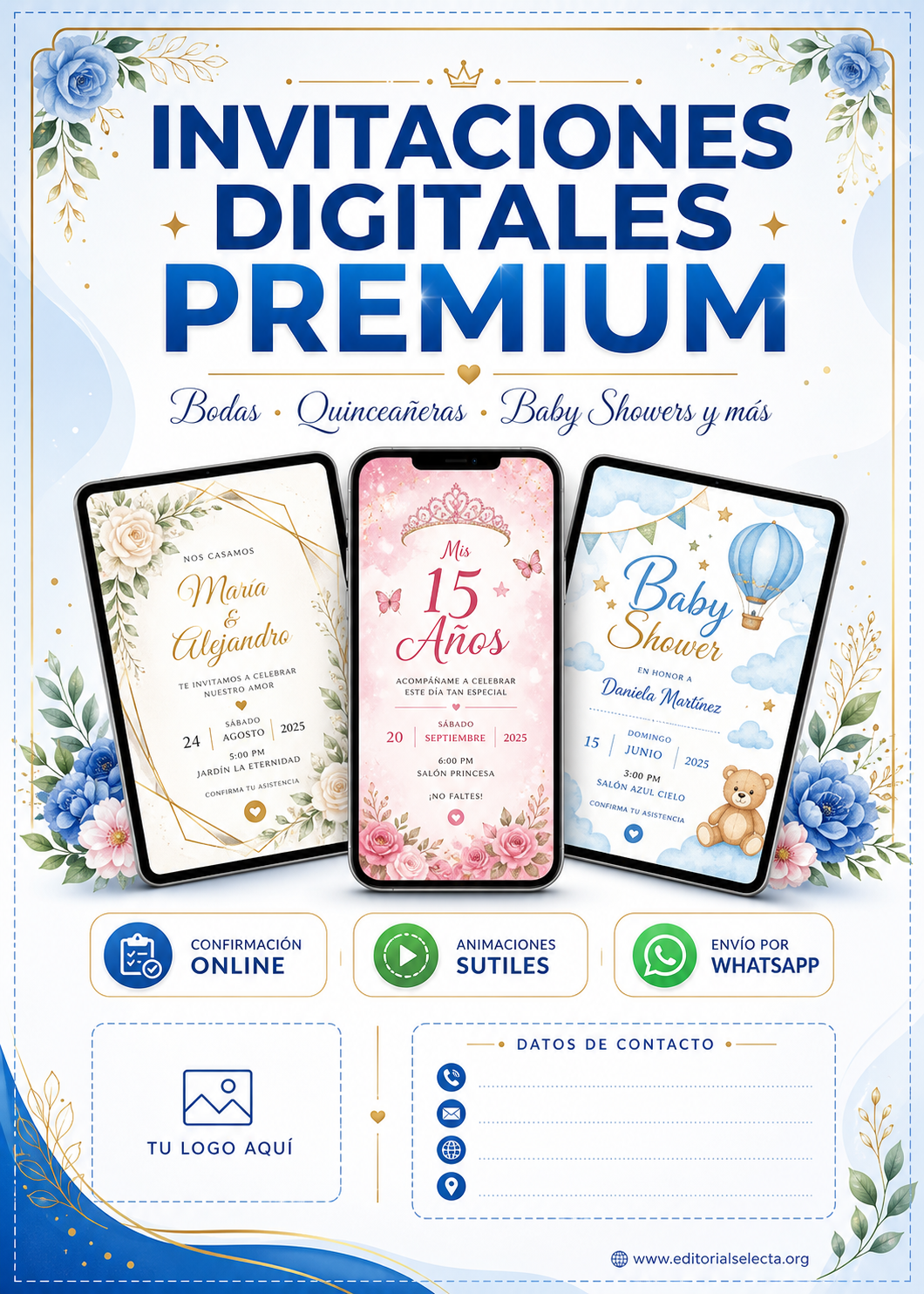 Invitación · Invitaciones Digitales (Frente)