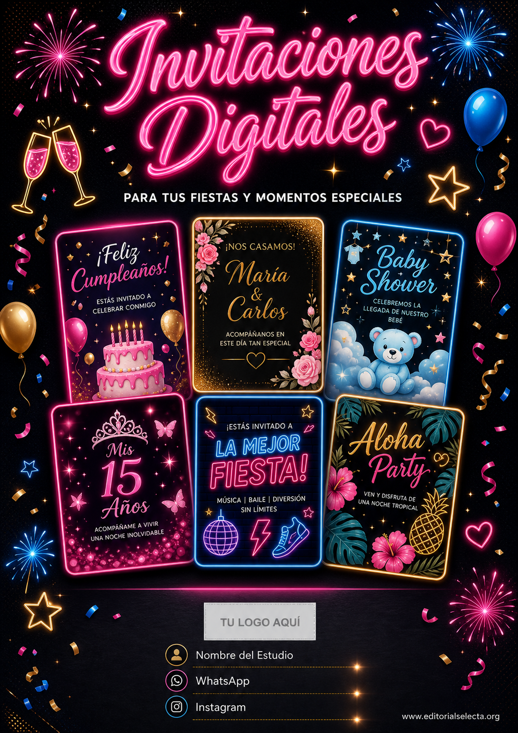 Invitación · Invitaciones Digitales (Frente)