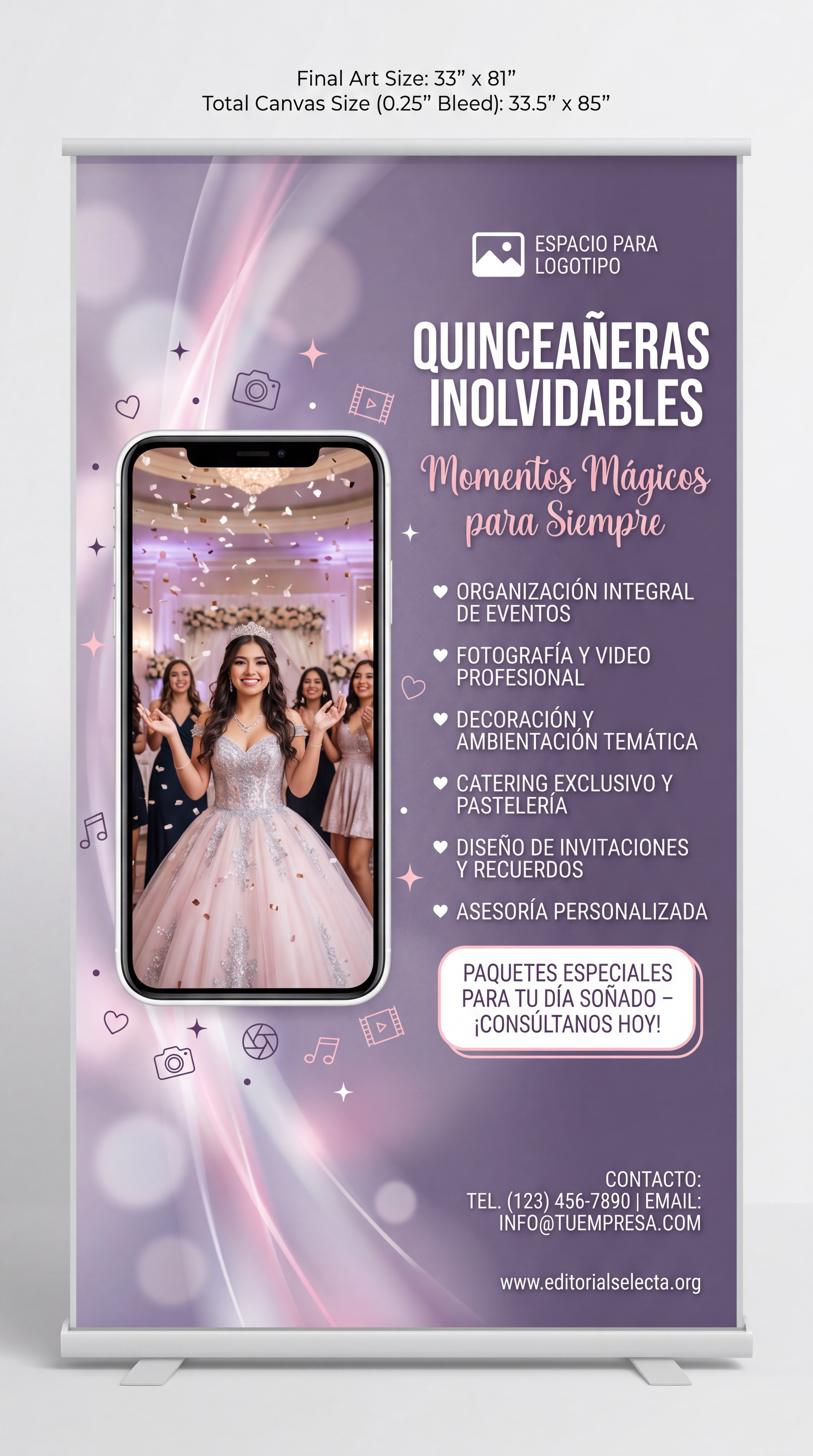 Banner Retráctil (Roll-Up) · Invitaciones Digitales