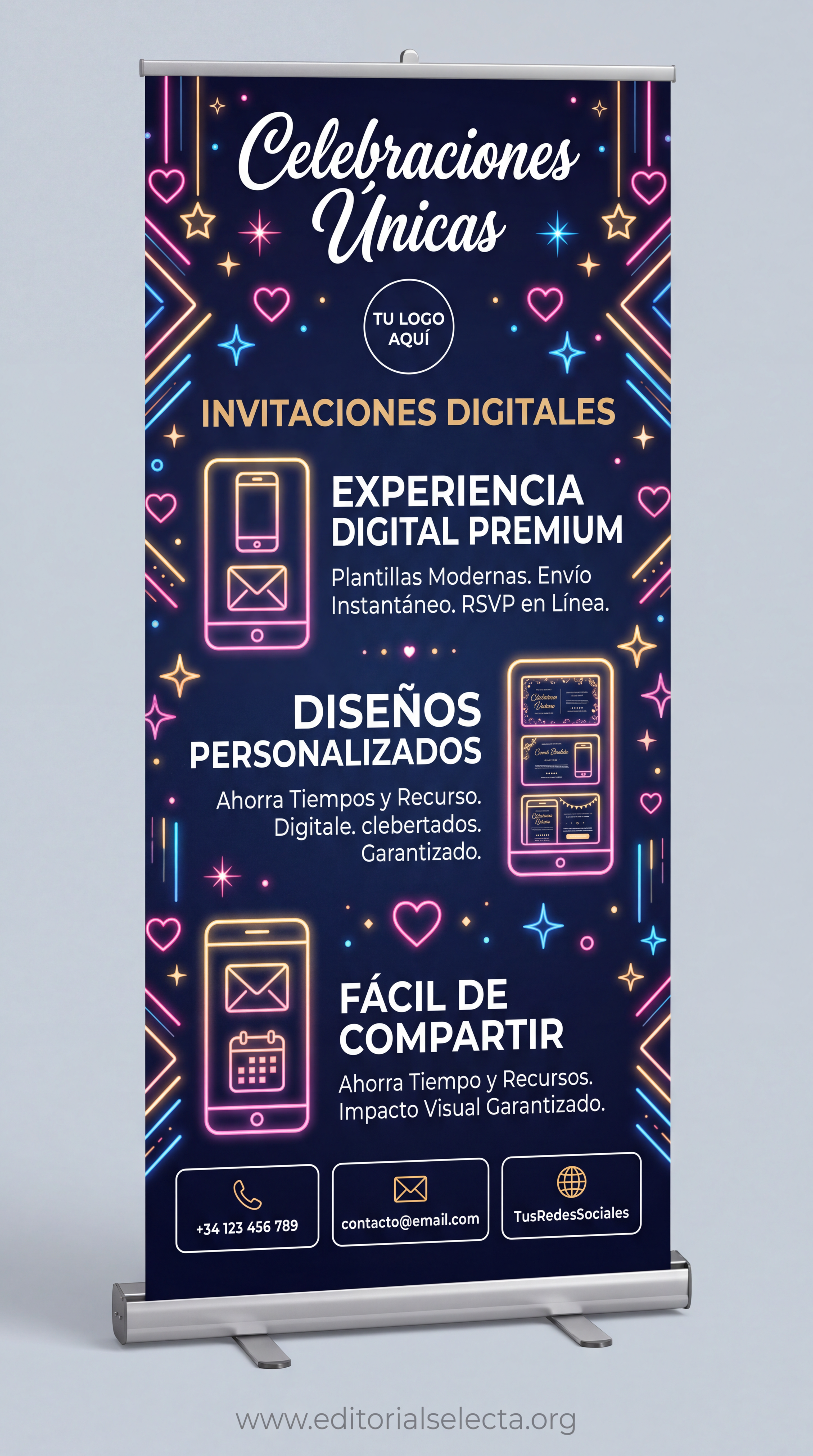 Banner Retráctil (Roll-Up) · Invitaciones Digitales