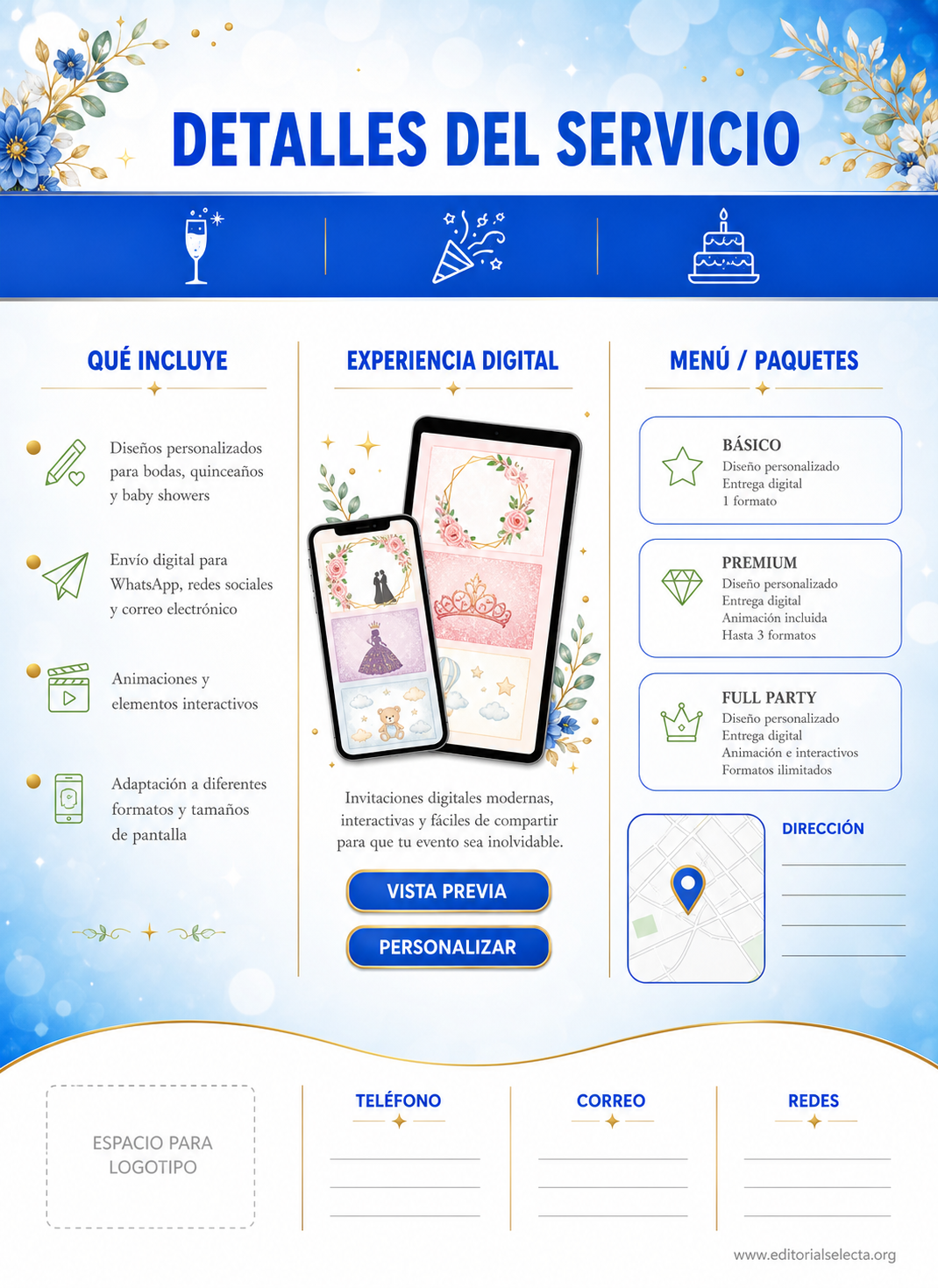 Invitación · Party (Reverso)
