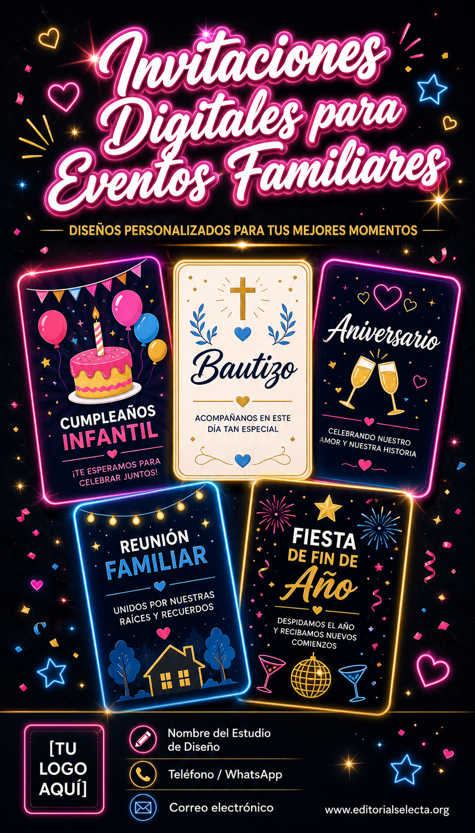 Invitación · Eventos Familiares (Reverso) 2