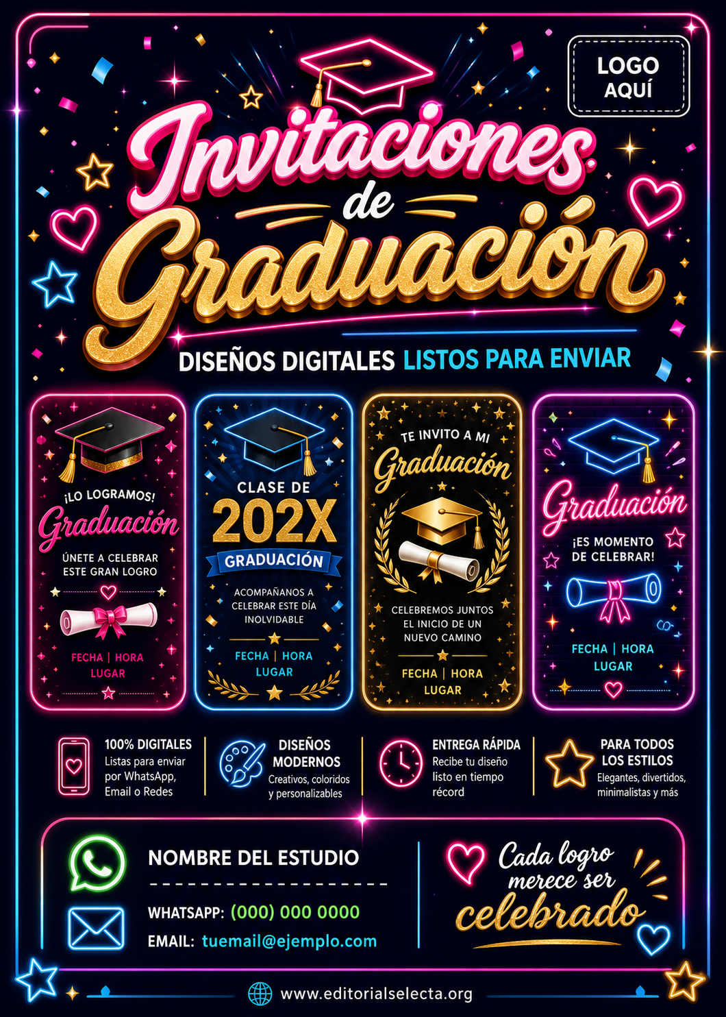 Invitación · Graduaciones (Reverso) 2