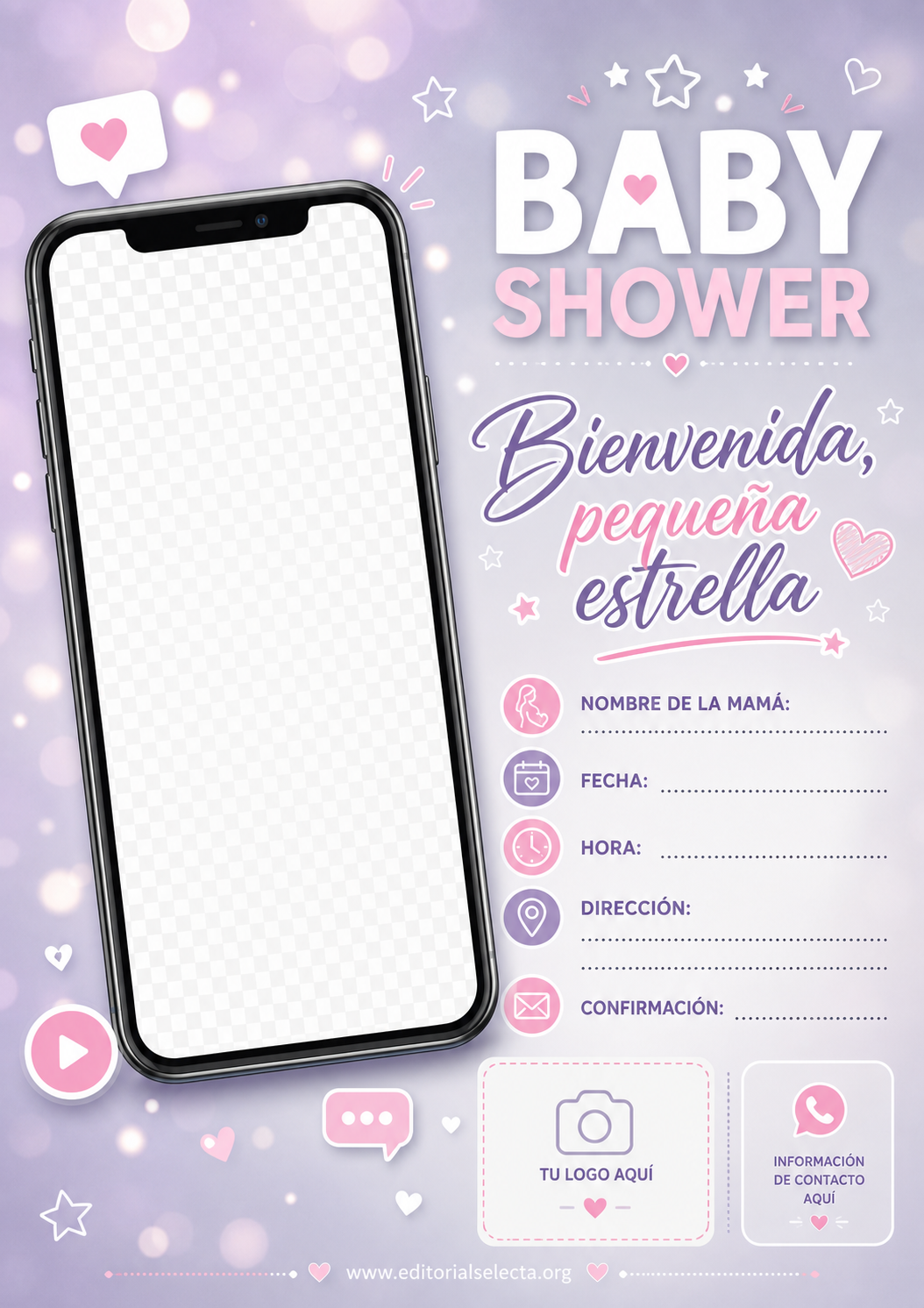 Invitación · Baby Shower (Reverso) 2